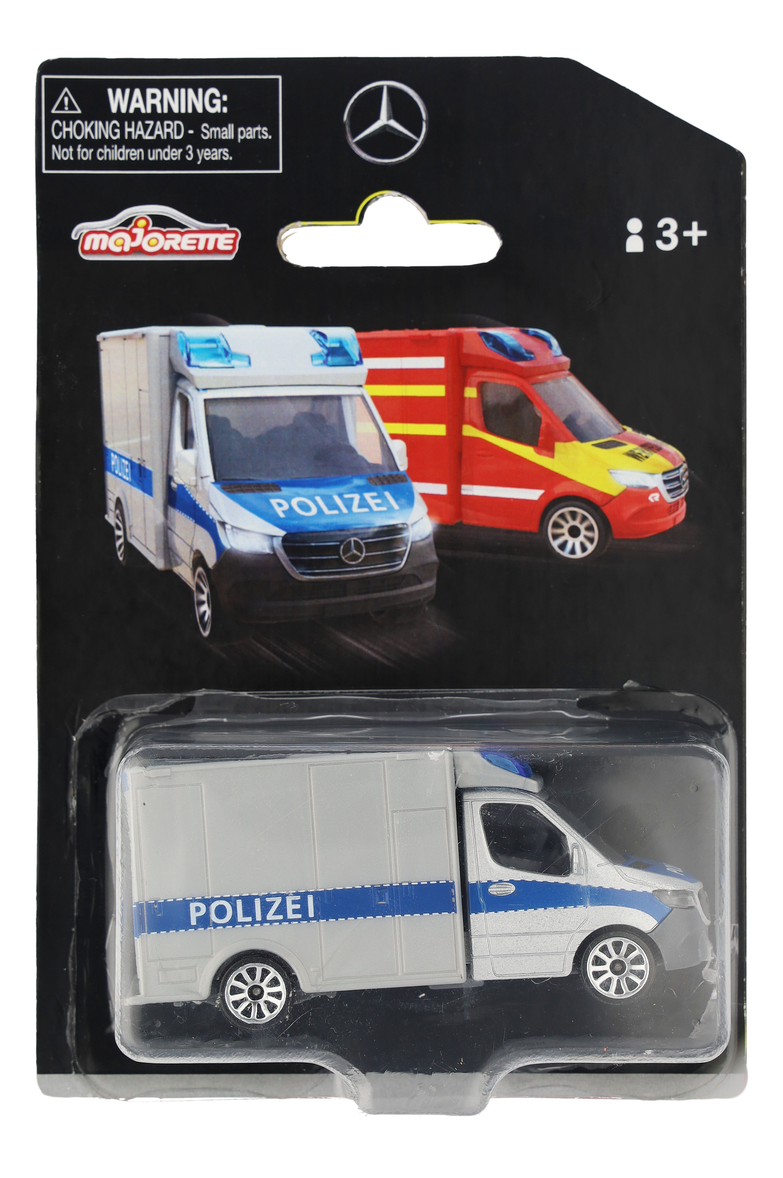 Sprinter, Polizei - silberfarben, Majorette, 7,62 cm (3 Zoll) Sprinter, Polizei - silberfarben, Majorette, 7,62 cm (3 Zoll)