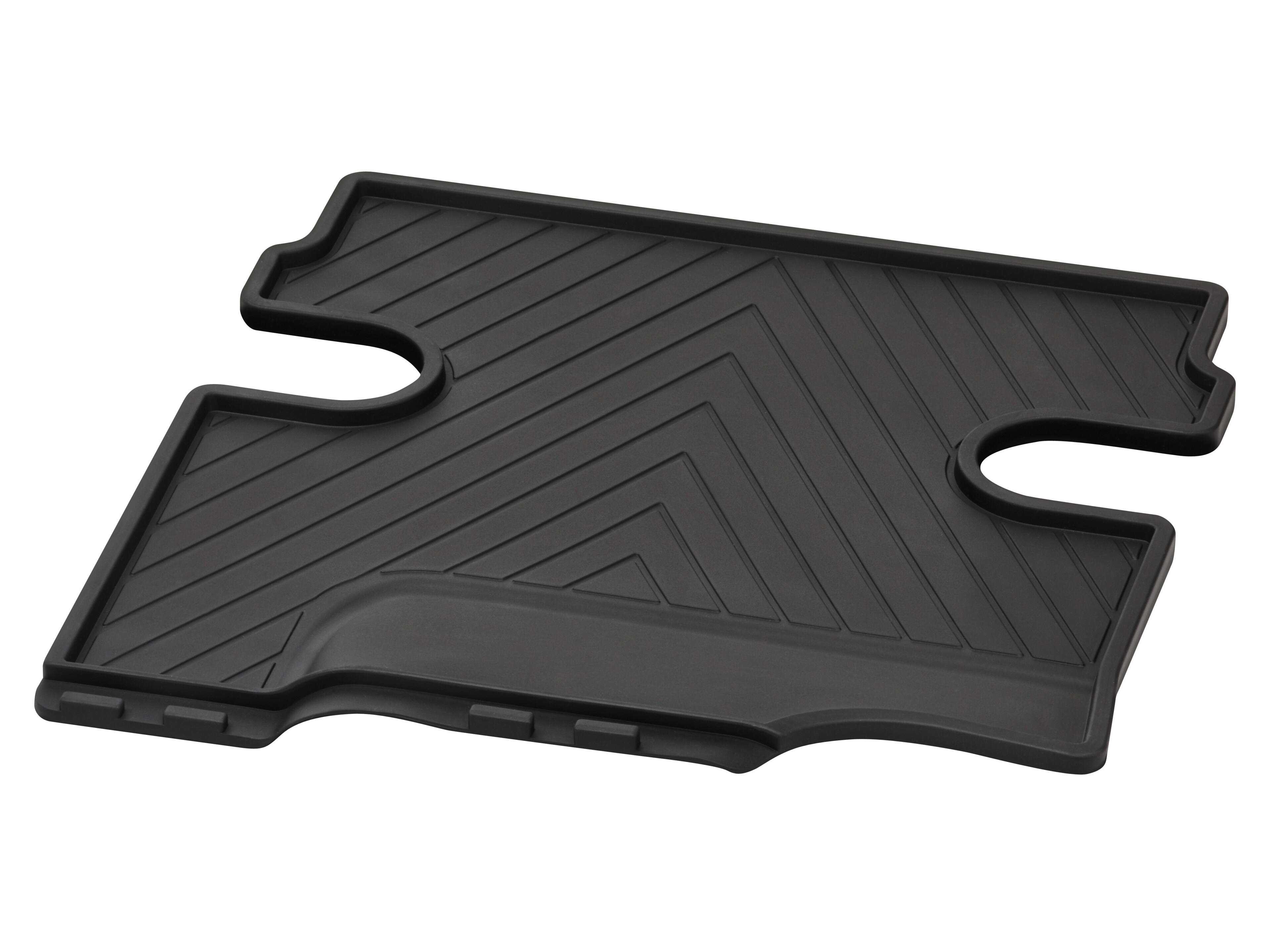 Allwettermatten, Mittelmatte, ohne S23 (Beifahrersitz 2-Sitzer), ohne Bodenluftkanal (H00), 1-teilig - LL/RL, schwarz