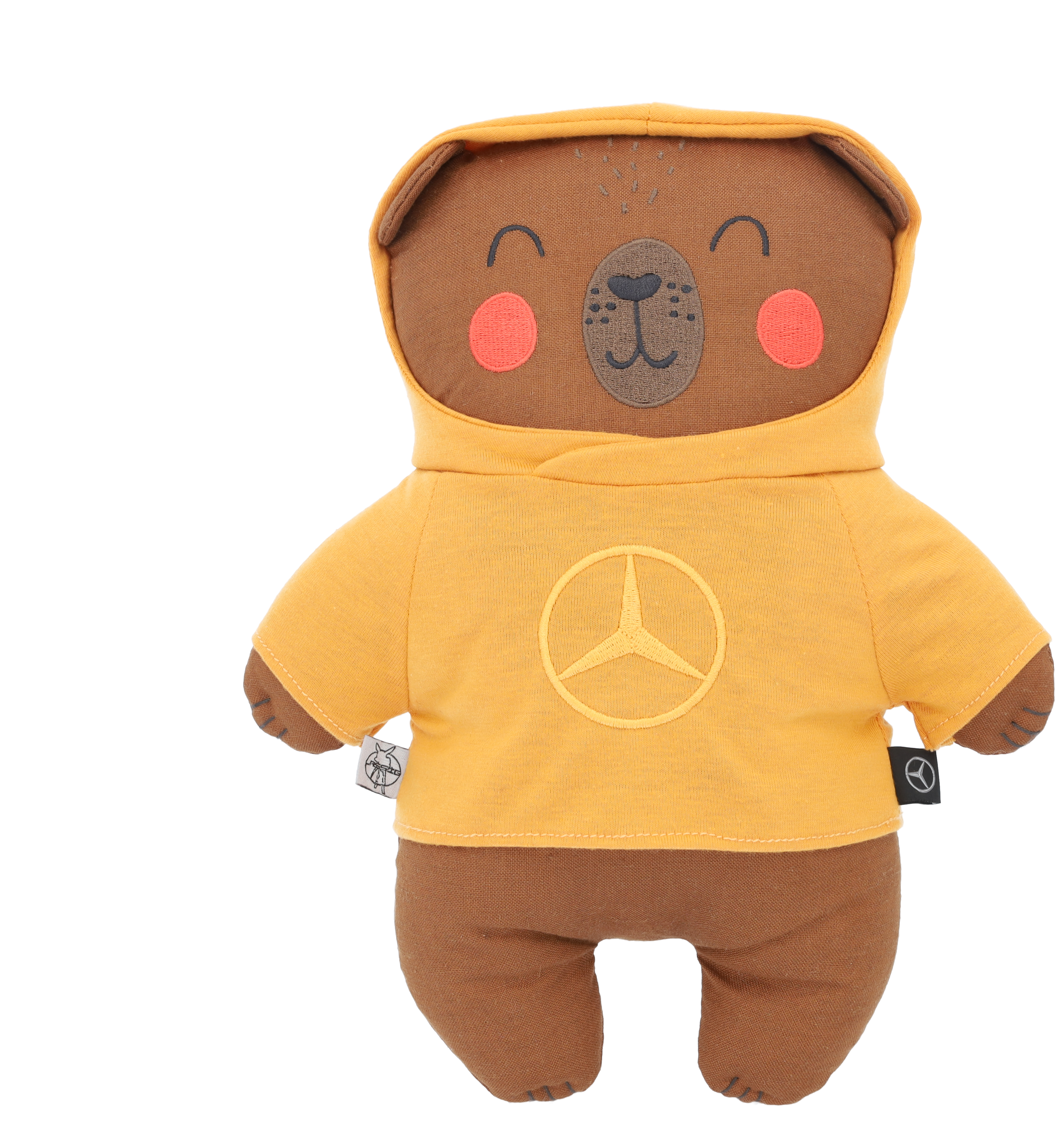 Kuschelbär - braun / orange, Baumwolle / Leinen, Lässig