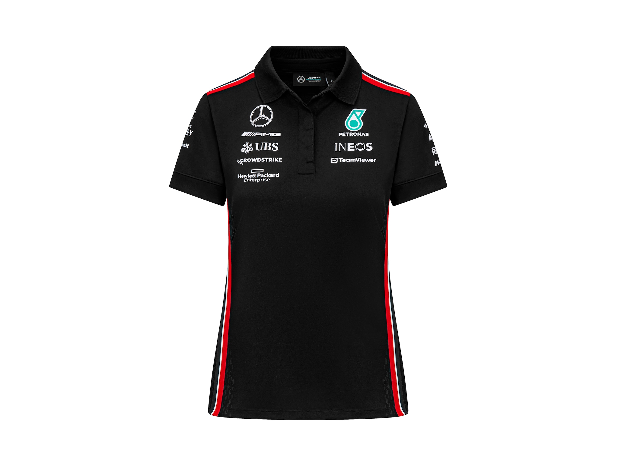 Poloshirt Damen, Team, Mercedes-AMG F1 - schwarz, S