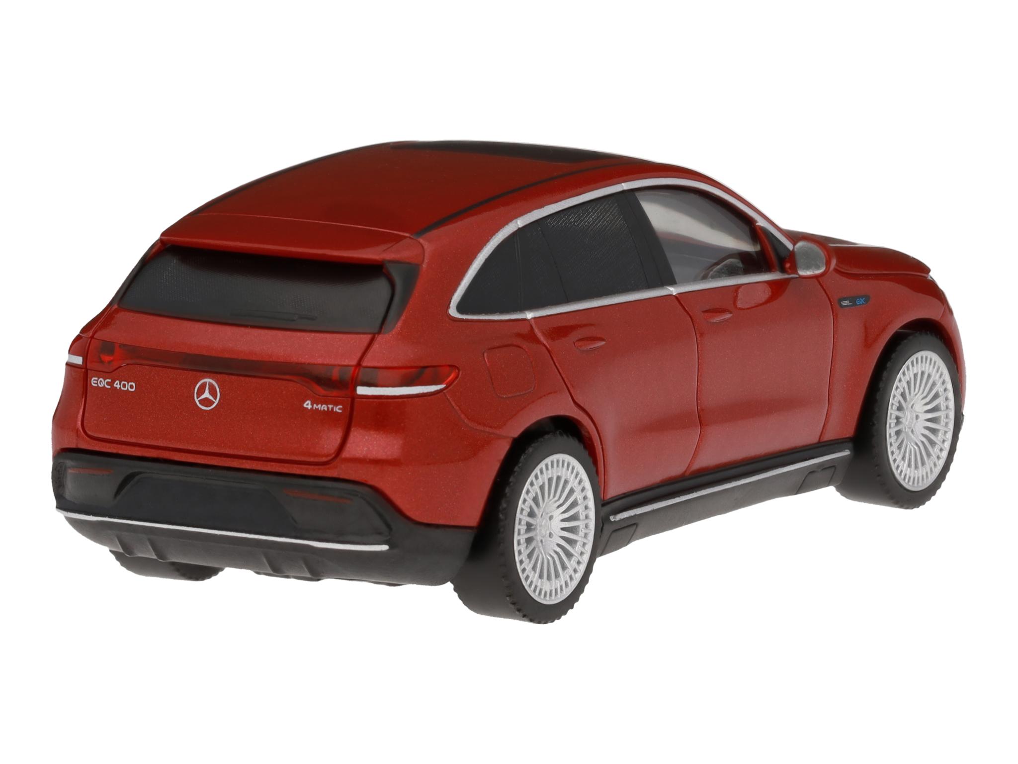 EQC, 400, AMG Line, 4MATIC, N293 - designo hyazinthrot metallic, Herpa, 1:87 EQC, 400, AMG Line, 4MATIC, N293 - designo hyazinthrot metallic, Herpa, 1:87