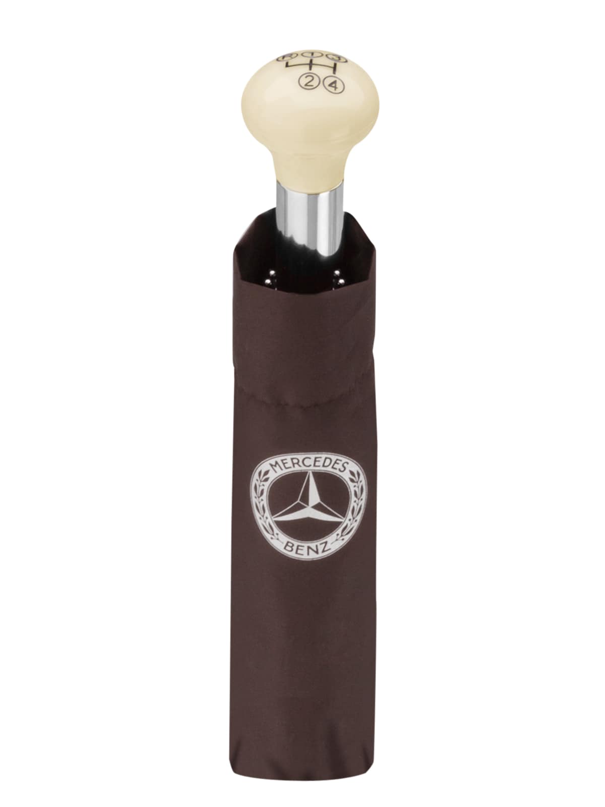 Taschenschirm, 300 SL, Schaltknauf - braun / cremebeige, Polyester / Stahl Taschenschirm, 300 SL, Schaltknauf - braun / cremebeige, Polyester / Stahl