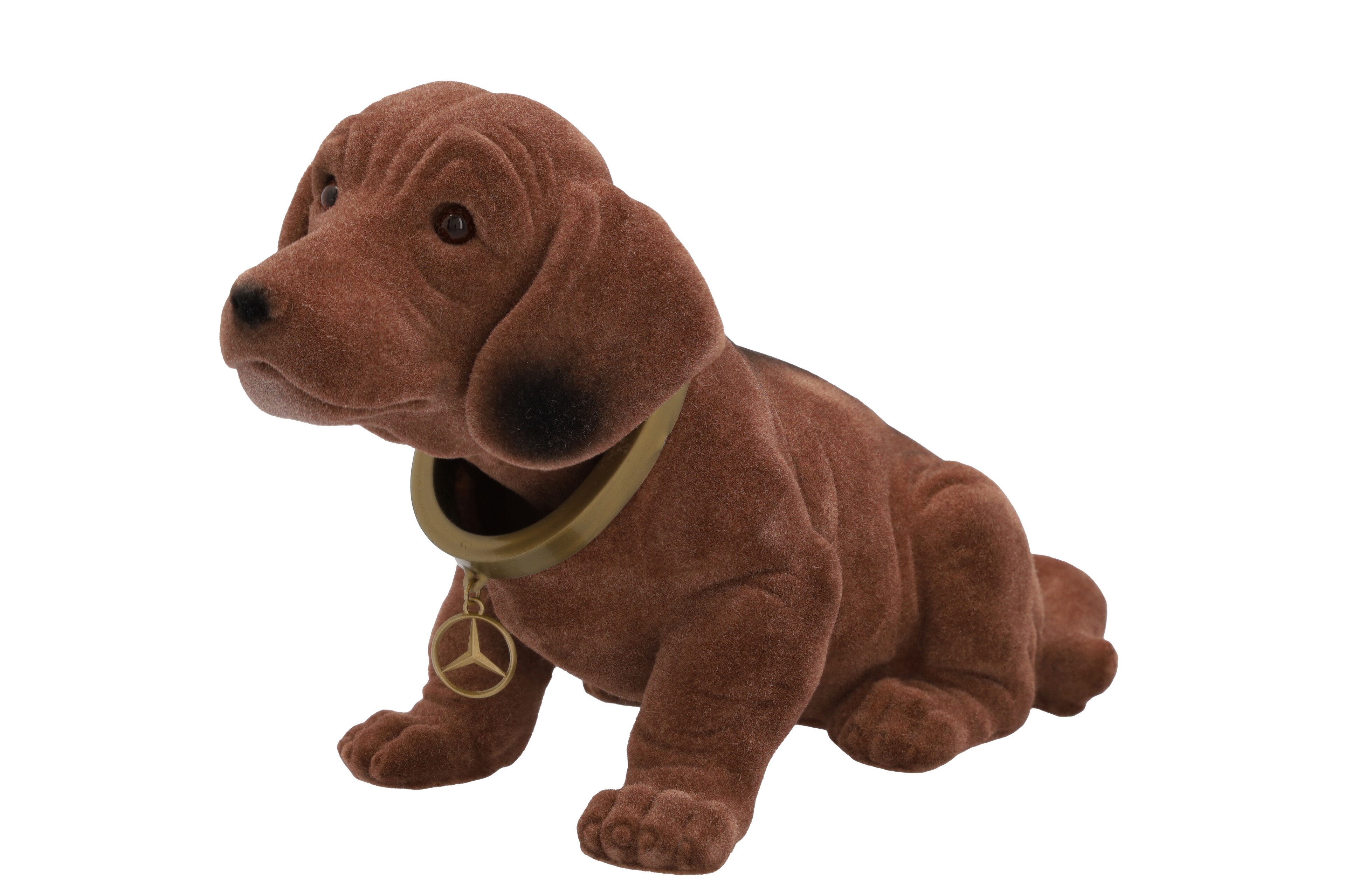 Wackeldackel - braun, Kunststoff