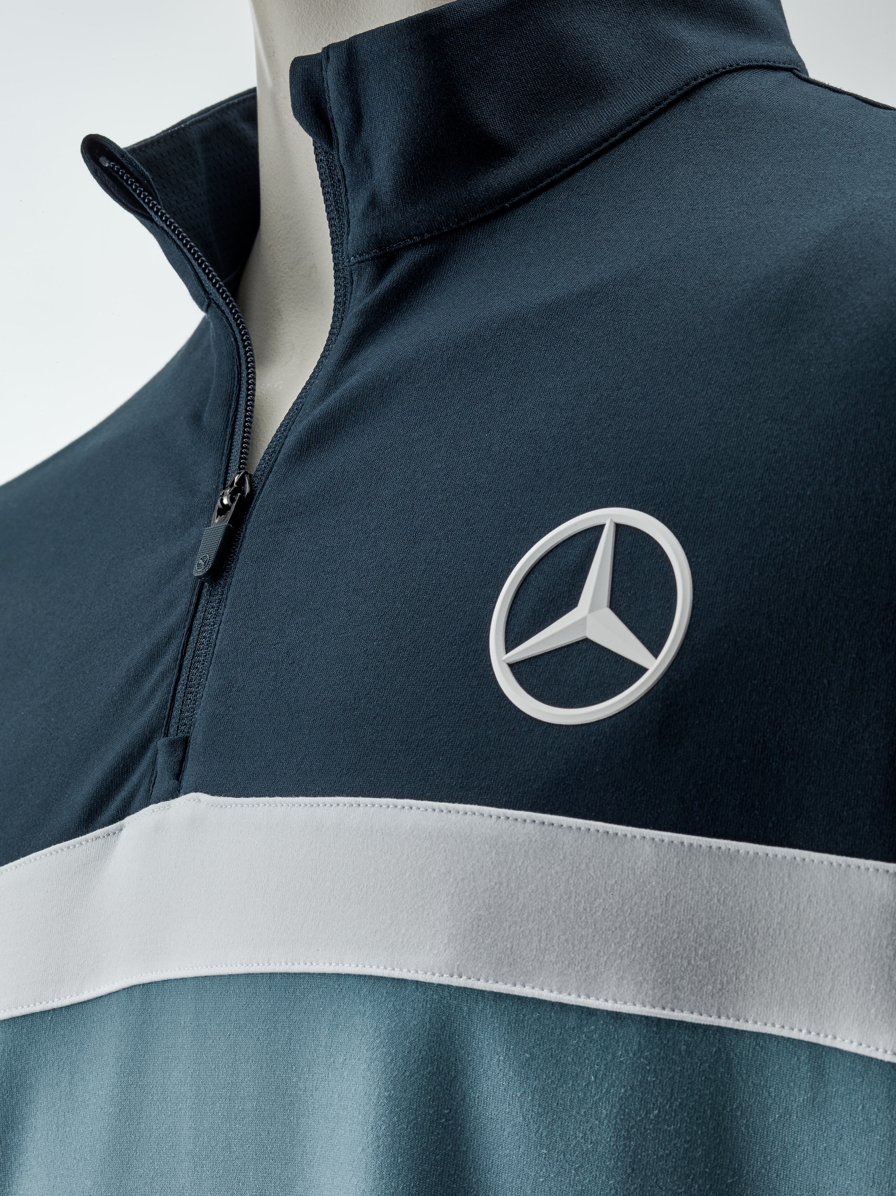 Golf-Sweater Herren, Pure Colorblock - navy / Zen Blue / white, M Golf-Sweater Herren, Pure Colorblock - navy / Zen Blue / white, M