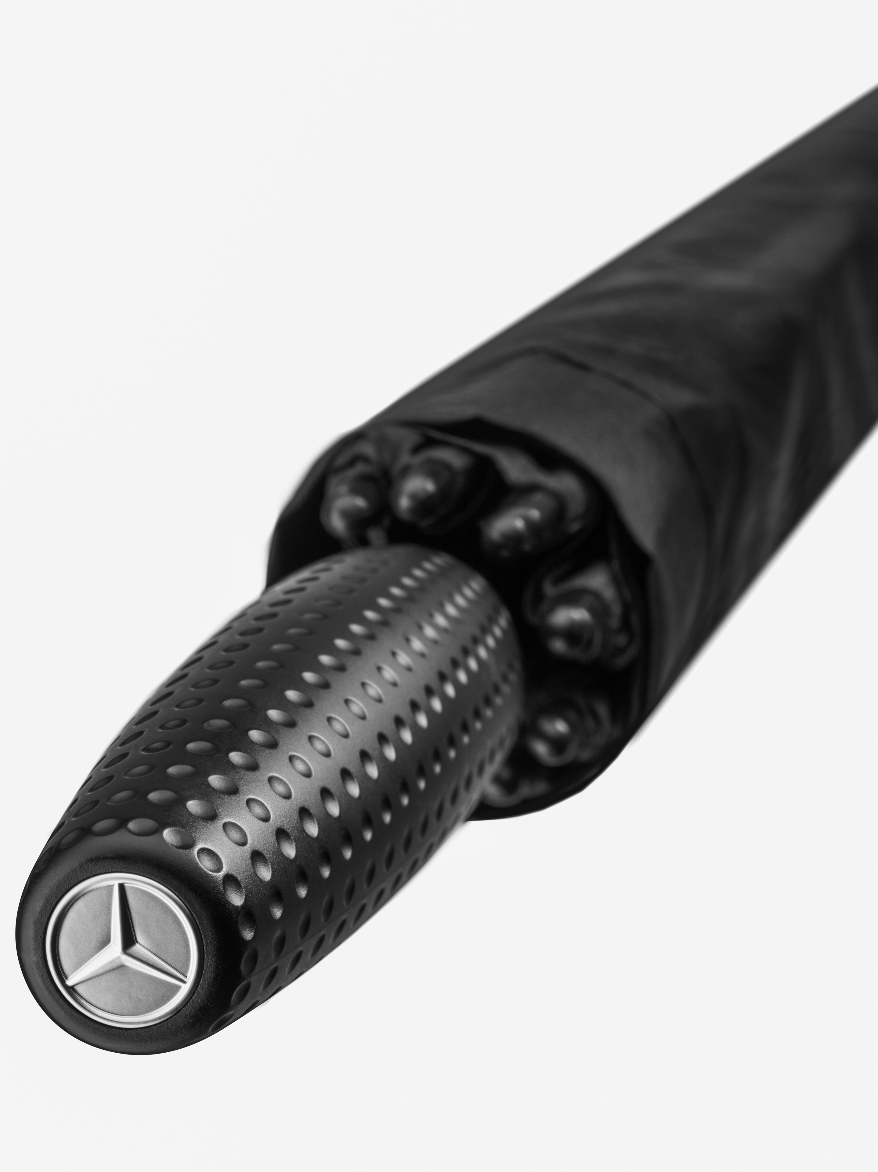 Golf-Schirm - schwarz, Fiberglas / Kunststoff / Polyester