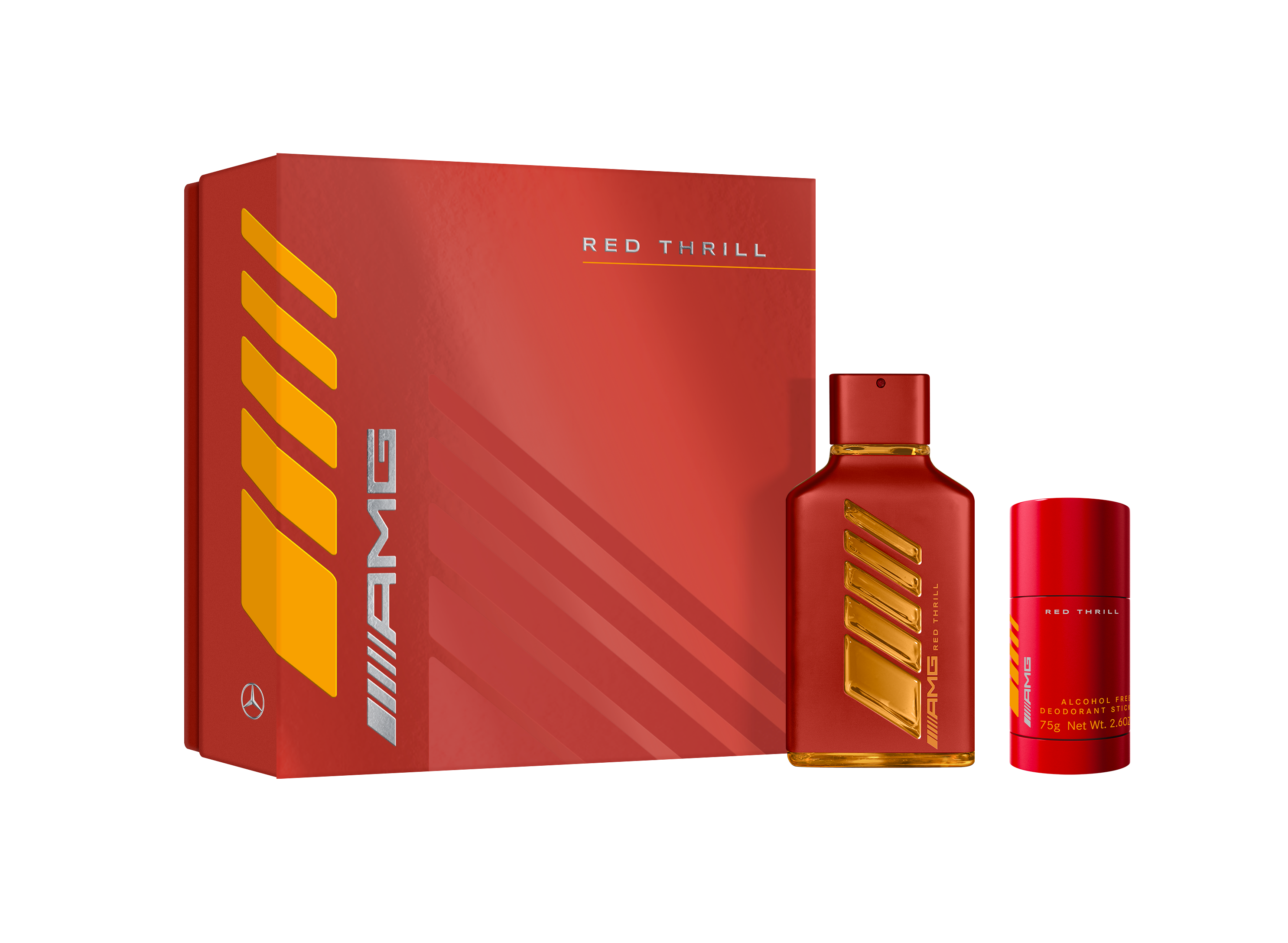 Geschenkset AMG Red Thrill, EdP - für Herren, INCC, 100 ml