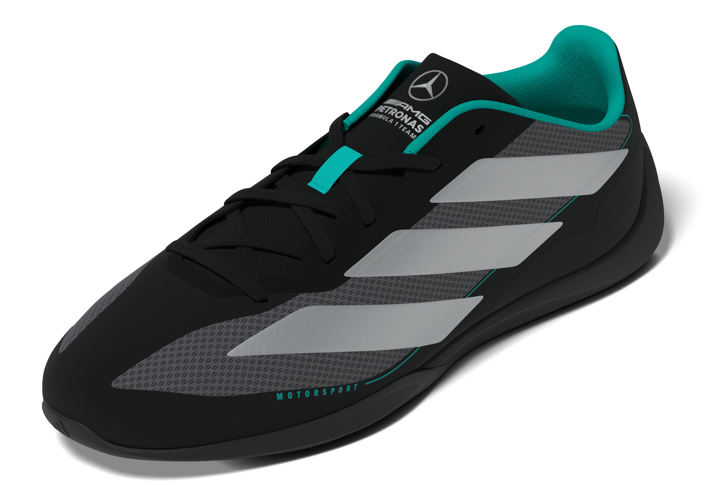 Sneakers, Feroza Base, Mercedes-AMG F1 - schwarz / silberfarben, 8, adidas