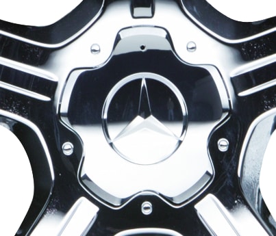 Radnabenabdeckung - verchromt