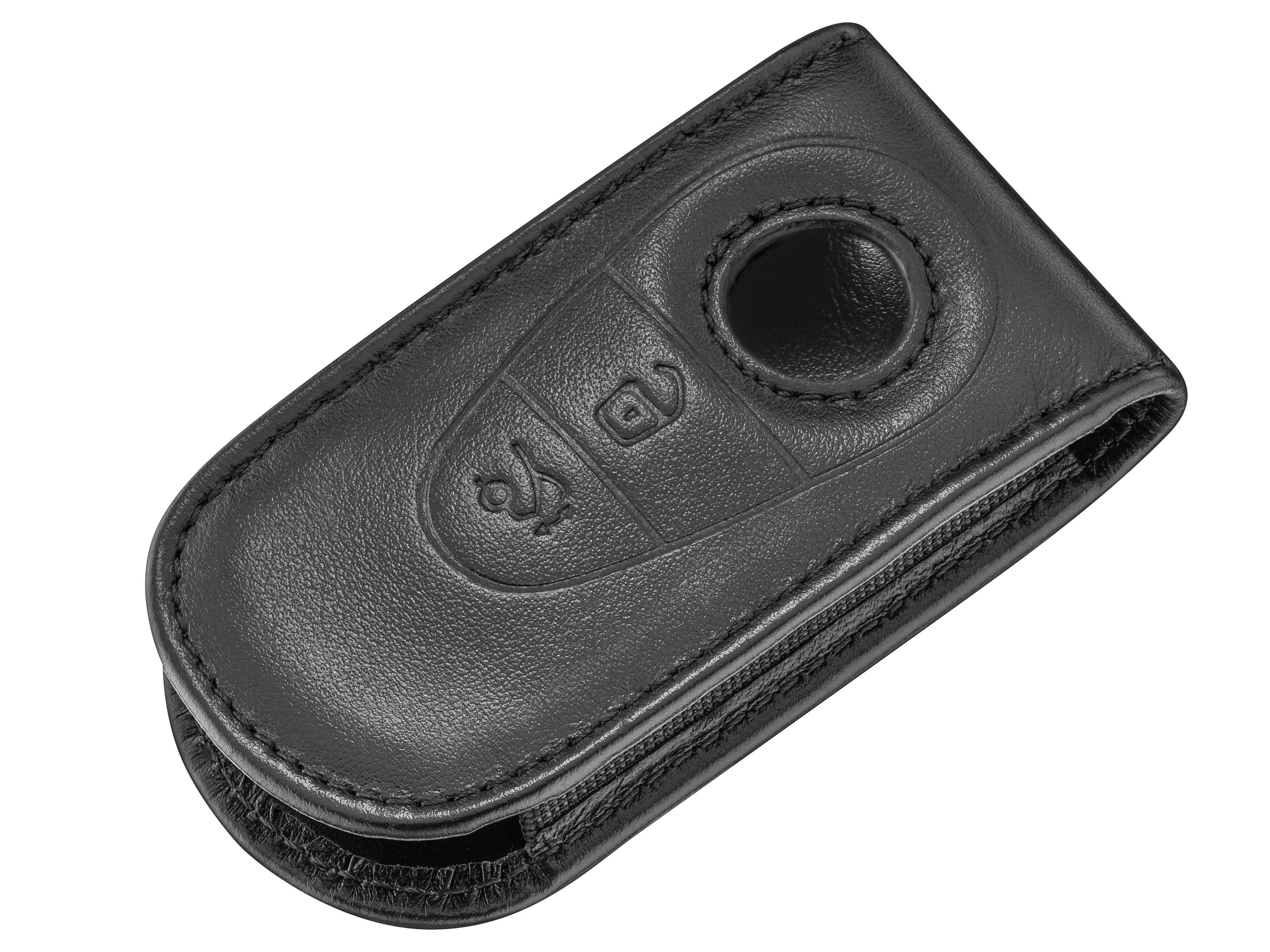 Schlüsselsleeve - schwarz, Rindleder Schlüsselsleeve - schwarz, Rindleder