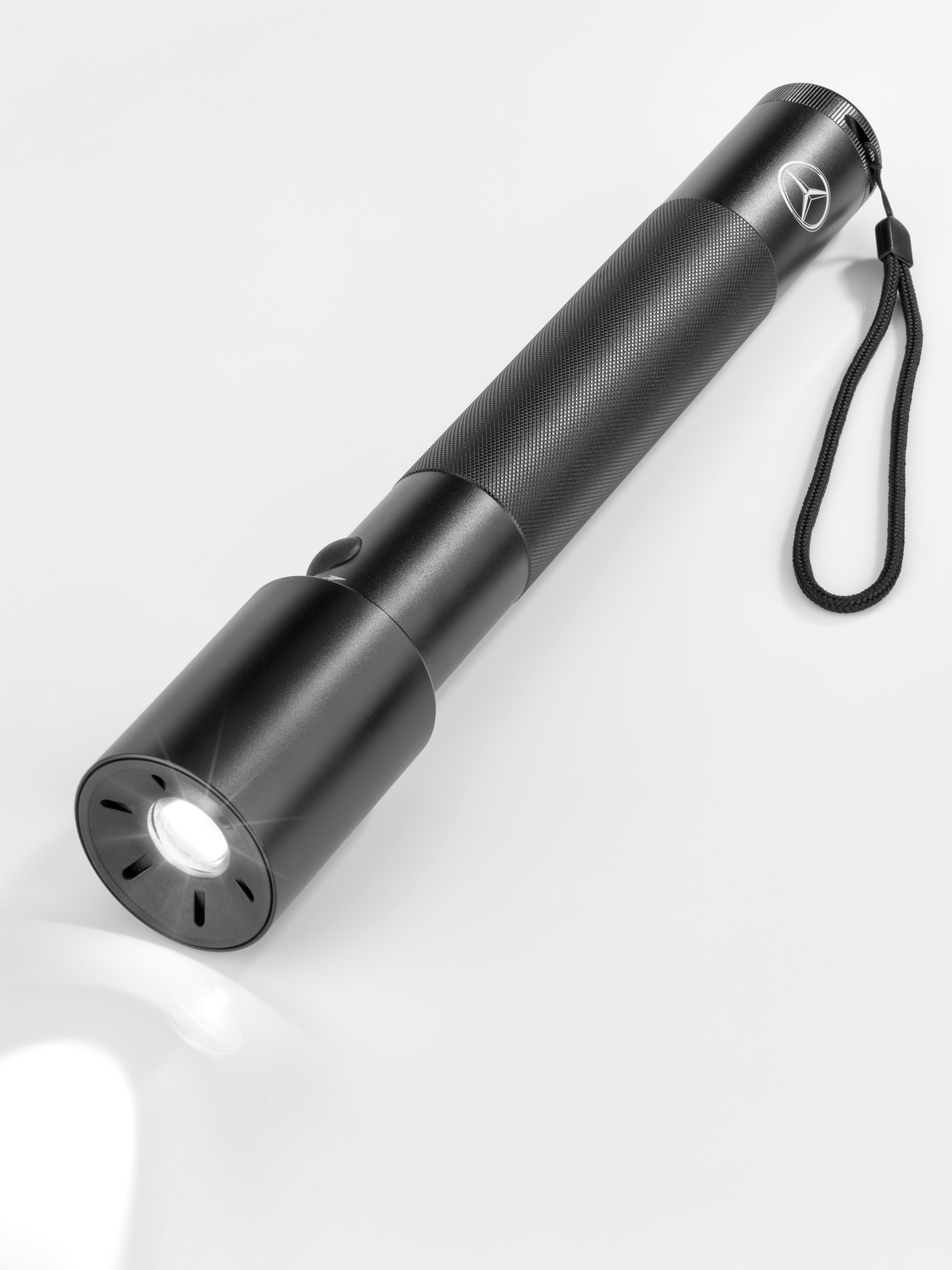 Taschenlampe, LED, groß - schwarz, Aluminium Taschenlampe, LED, groß - schwarz, Aluminium