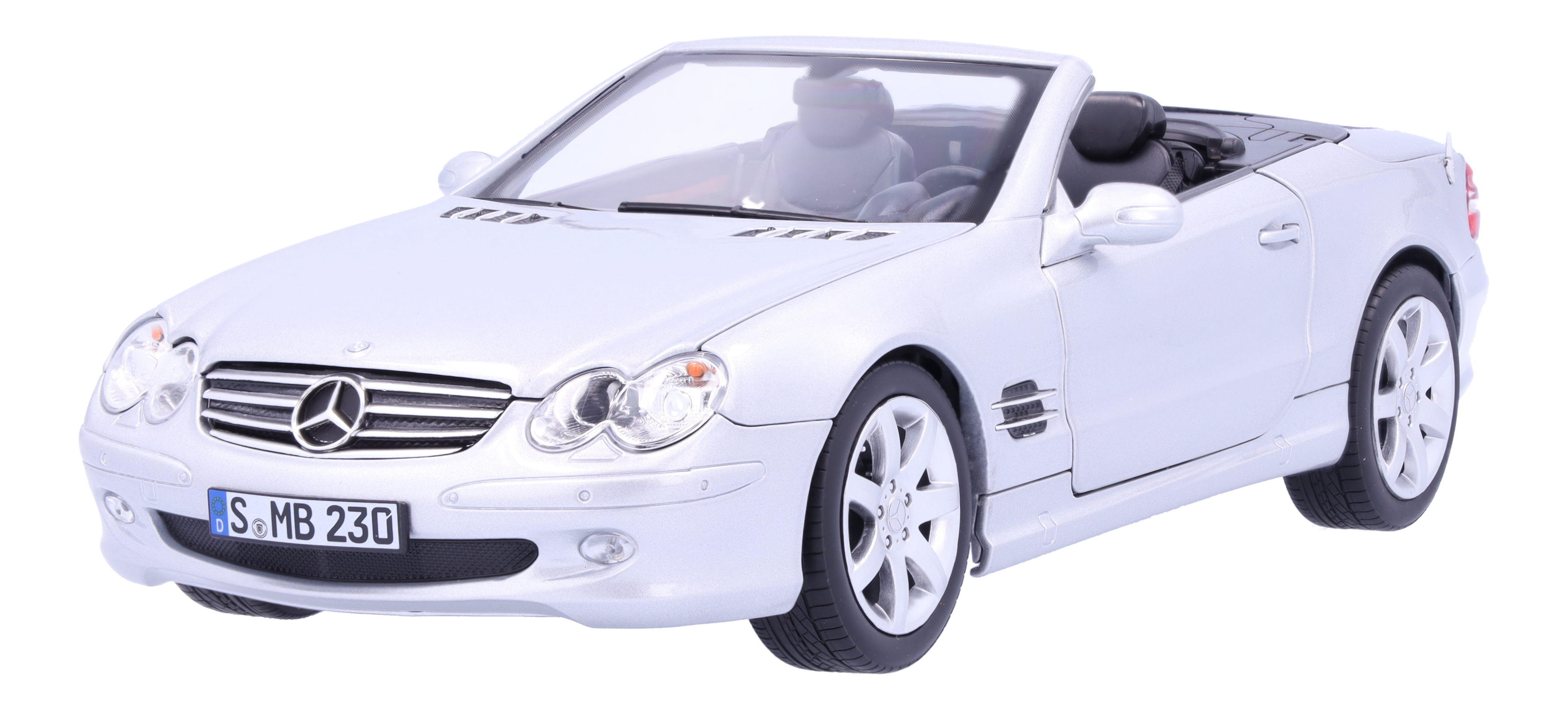 SL 500 R 230 (2001-2006) - brillantsilber, Norev, 1:18 SL 500 R 230 (2001-2006) - brillantsilber, Norev, 1:18