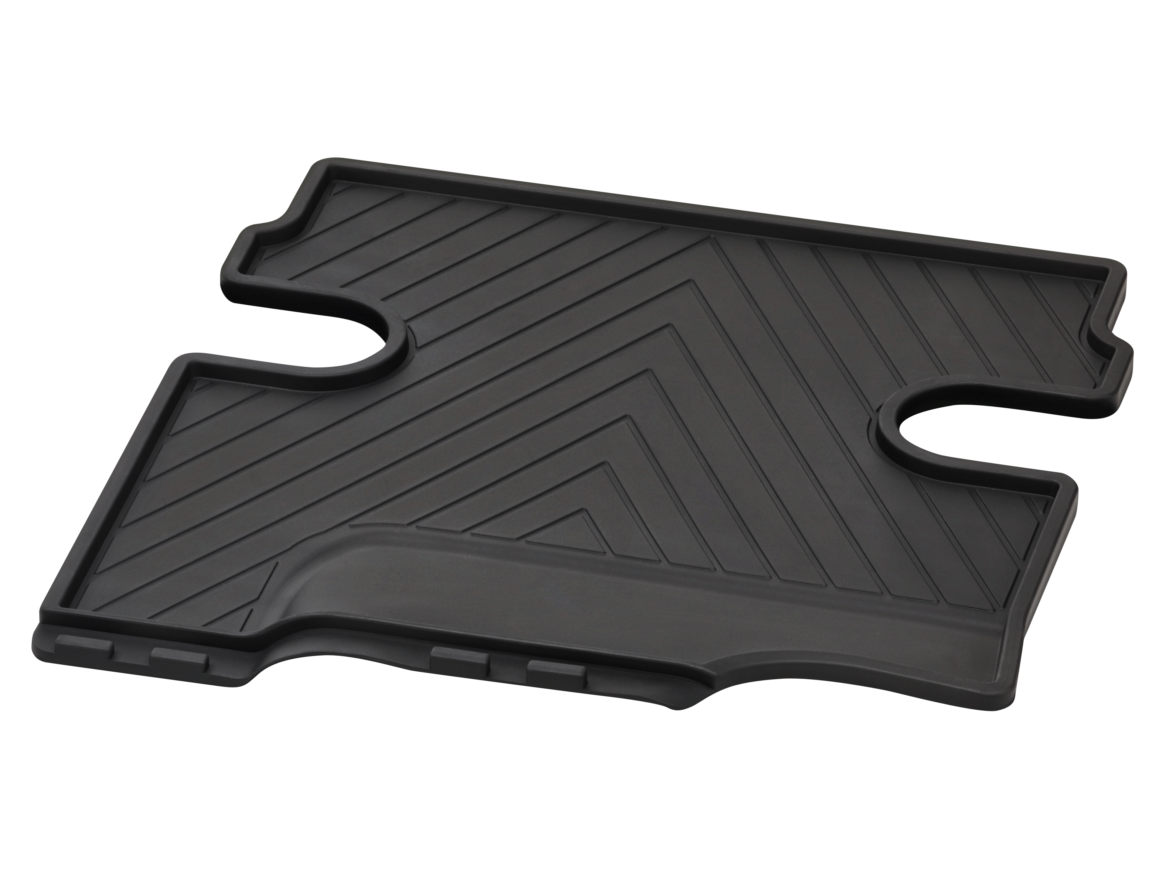 Allwettermatten, Mittelmatte, ohne S23 (Beifahrersitz 2-Sitzer), ohne Bodenluftkanal (H00), 1-teilig - LL/RL, schwarz