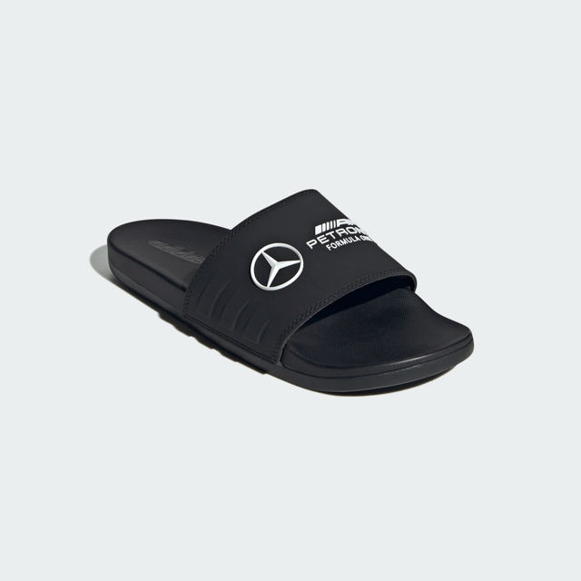 Badelatschen, Adilette comfort, Mercedes-AMG F1 - schwarz, 11, adidas