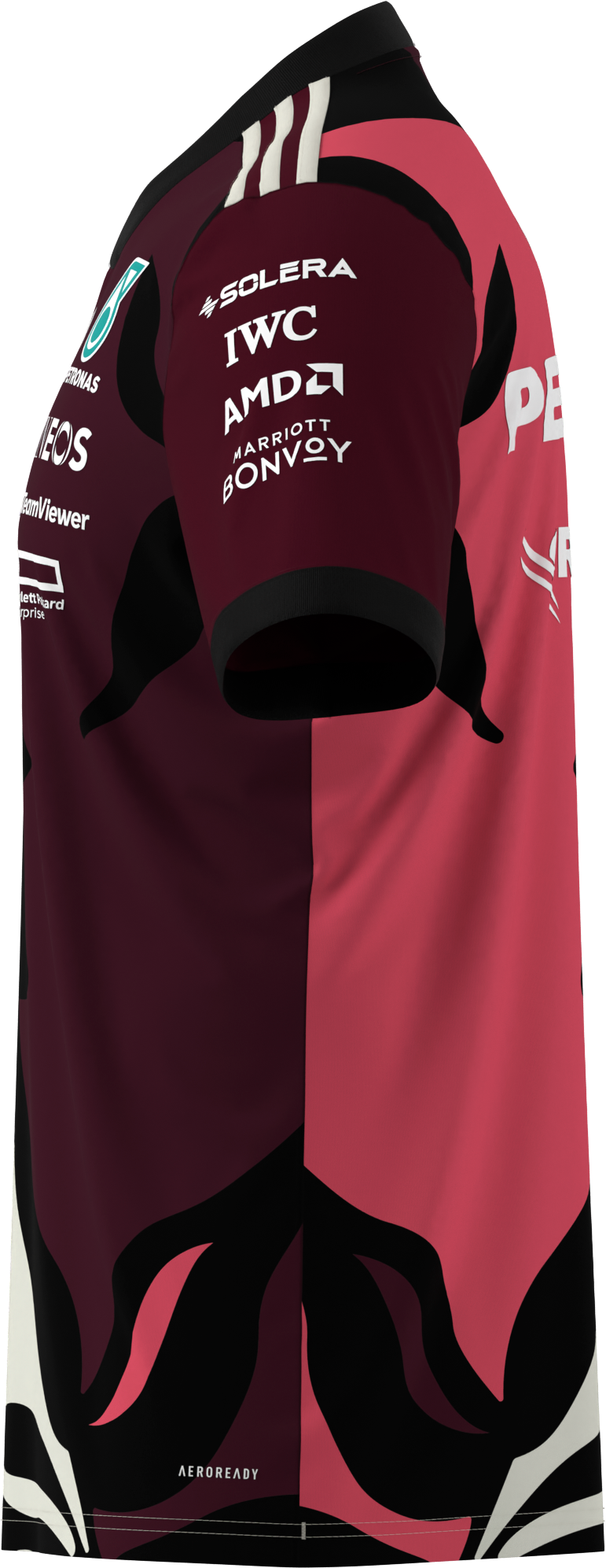 T-Shirt Herren, Fahrer, Mercedes-AMG F1, Special Edition Miami 2025 - weinrot, L T-Shirt Herren, Fahrer, Mercedes-AMG F1, Special Edition Miami 2025 - weinrot, L