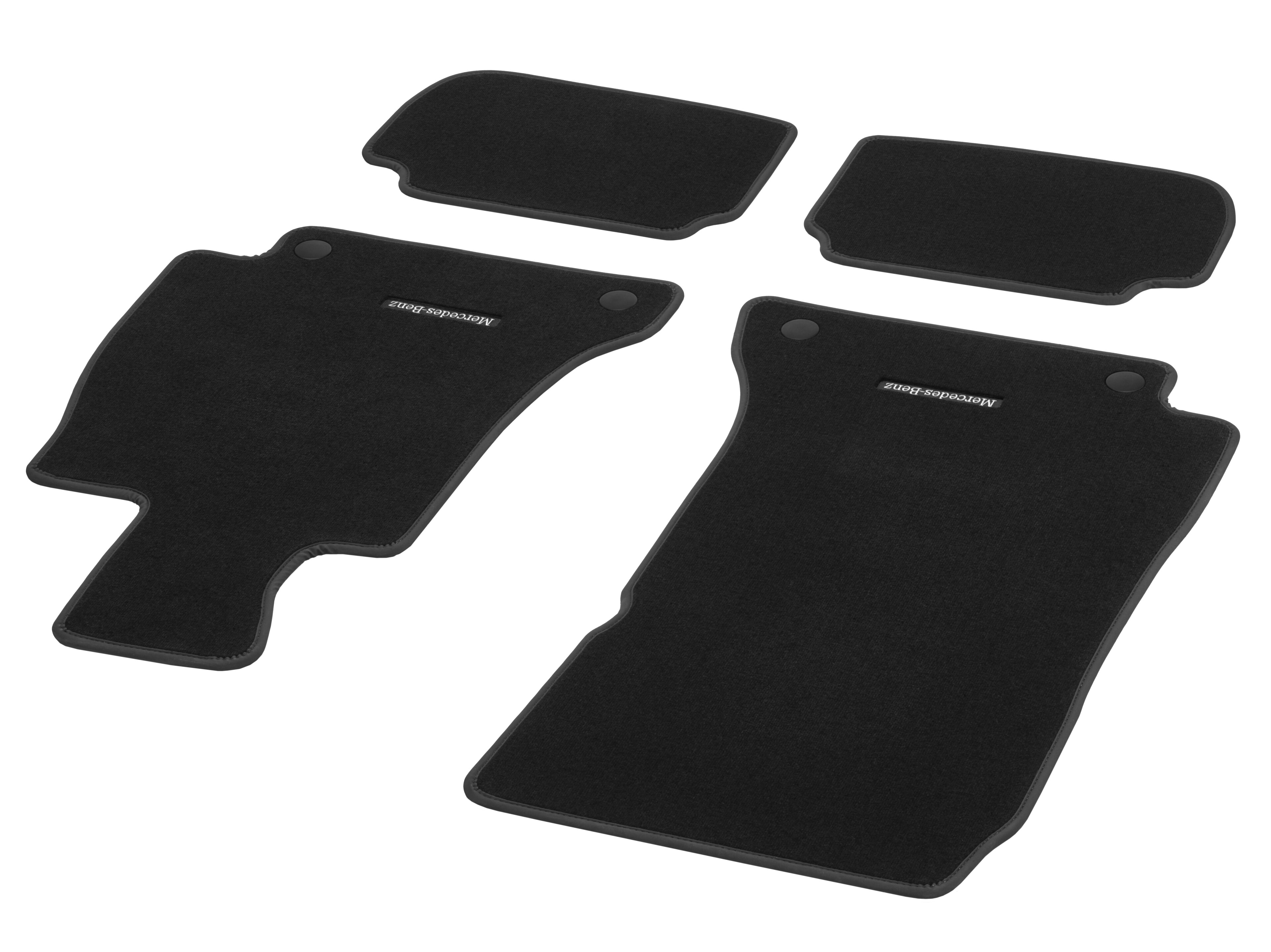 Veloursmatten, CLASSIC, Satz, 4-teilig - RL, schwarz