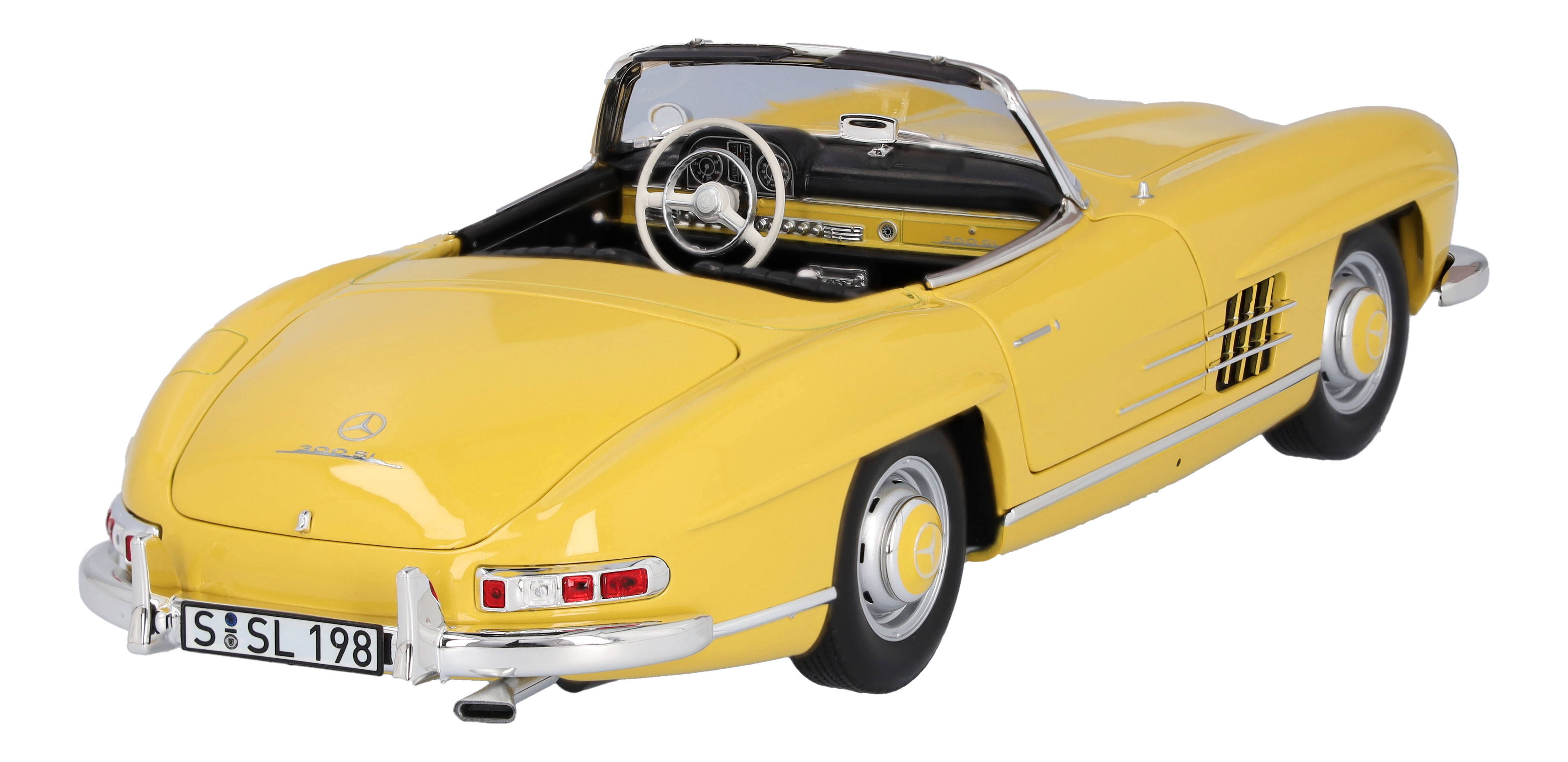 300 SL Roadster W 198 II (1957-1963) - sonnengelb, Norev, 1:18
