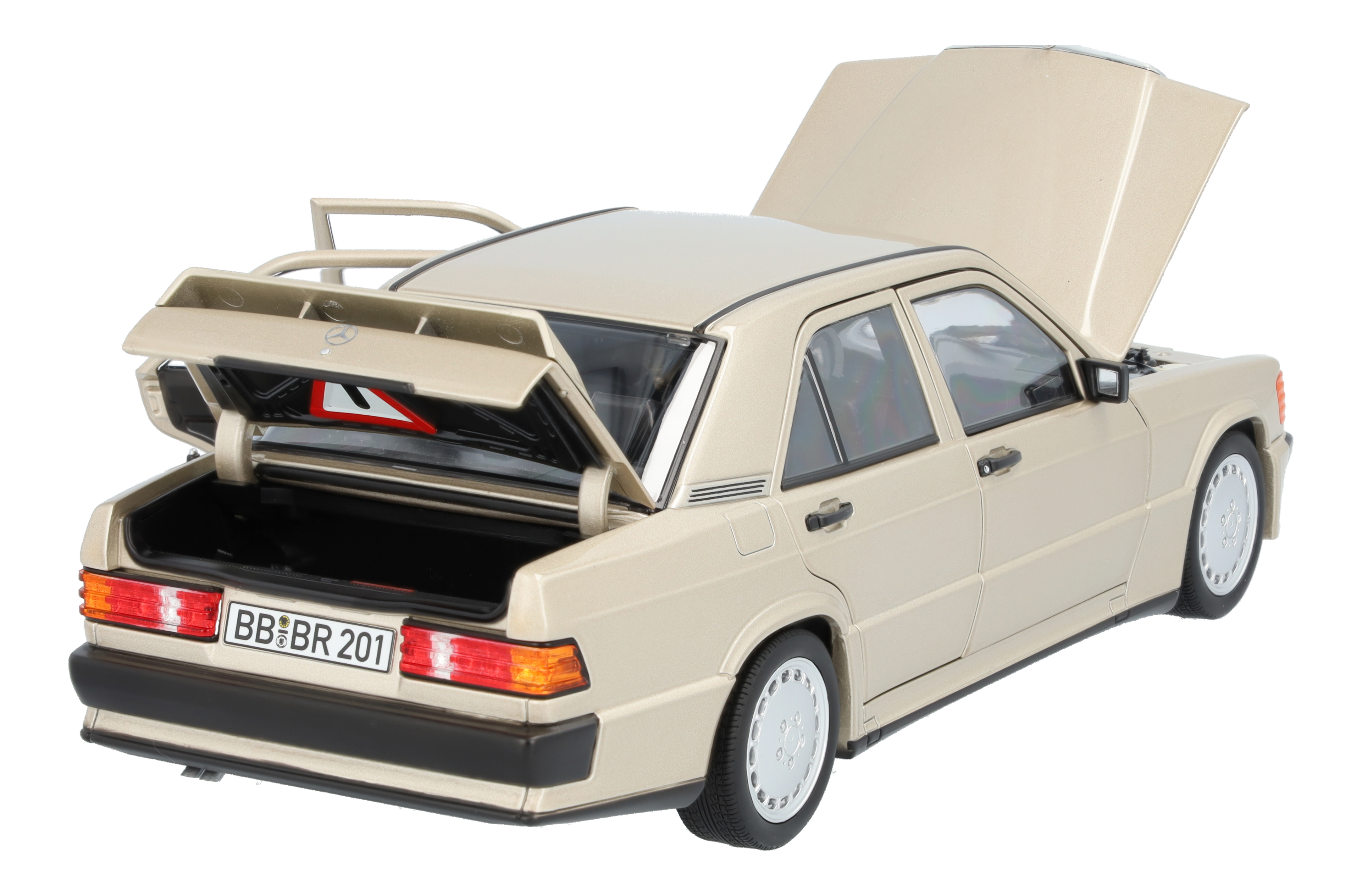 190 E 2.3-16 W 201 (1984-1988) - silberfarben, Norev, 1:18