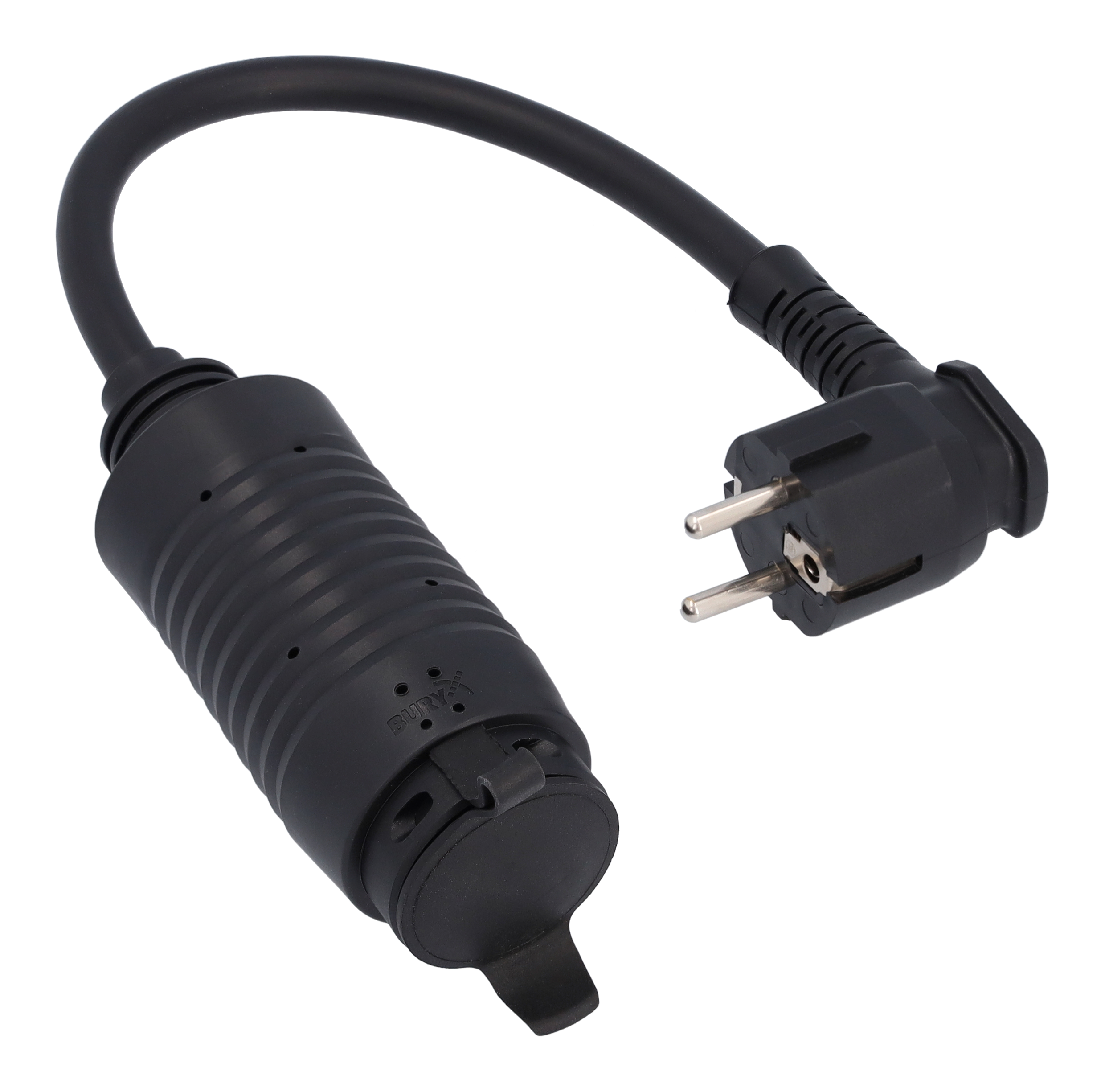 Flexibles Ladesystem Pro, Adapter, Typ E/F (EU) - Kunststoff, schwarz, LL/RL