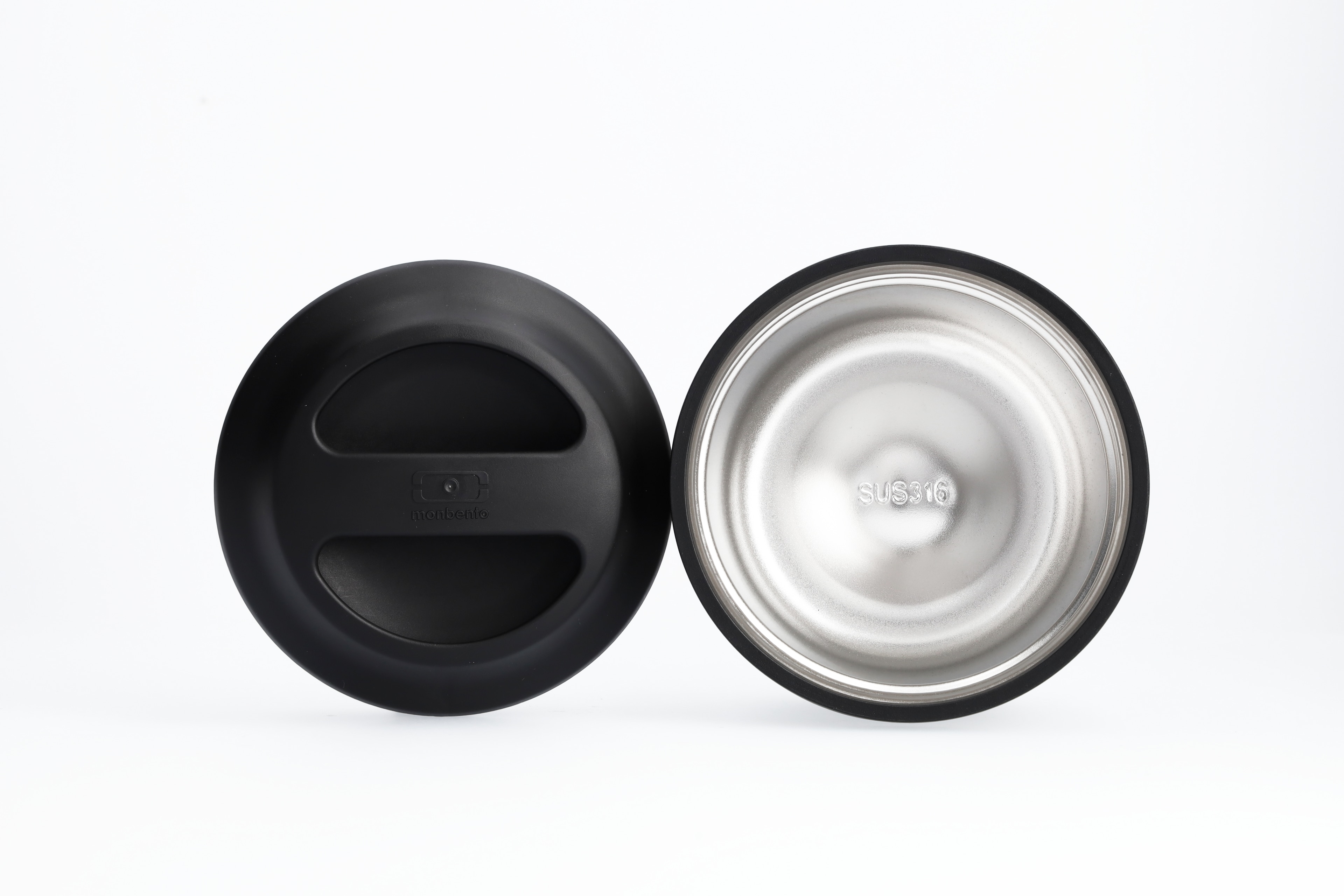 Isotherm-Lunchbox - schwarz-silber, Edelstahl / Polypropylen / Silikon, monbento®, 550 ml Isotherm-Lunchbox - schwarz-silber, Edelstahl / Polypropylen / Silikon, monbento®, 550 ml