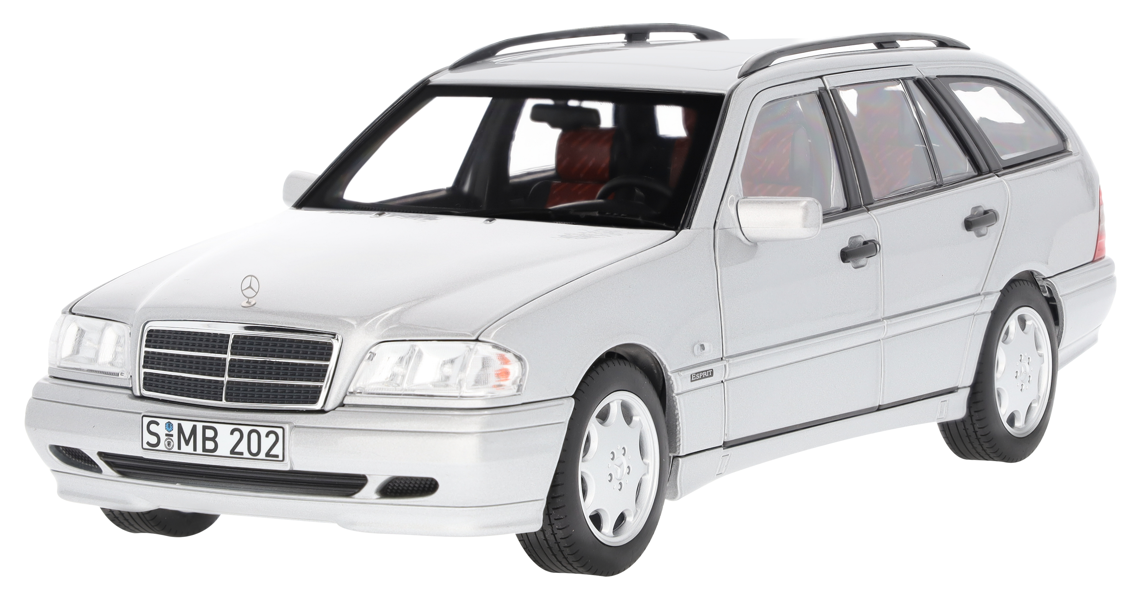 C 200 T-Modell S 202 (1997-2001) - brillantsilber, Norev, 1:18