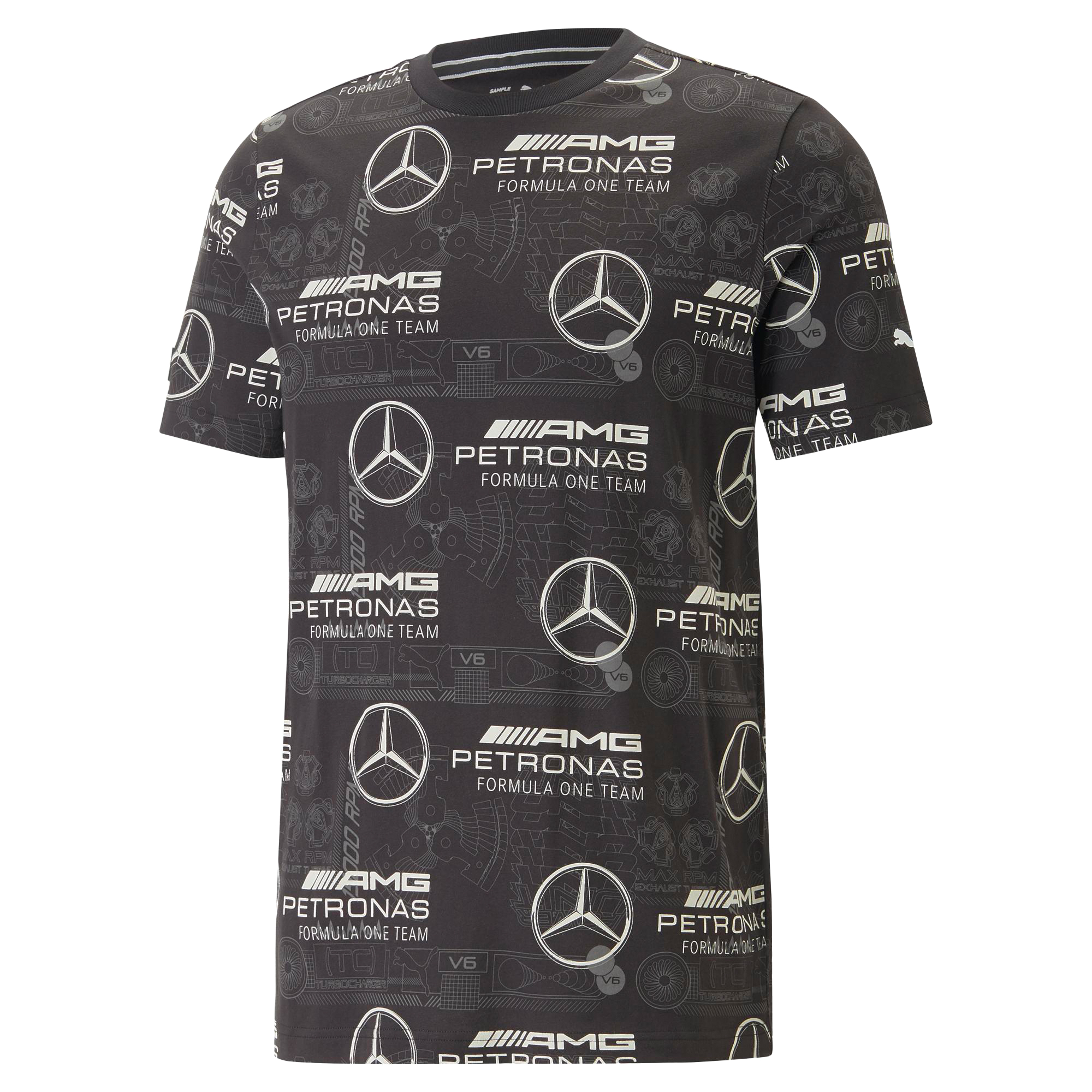 T-Shirt, Mercedes-AMG F1 - schwarz, XS
