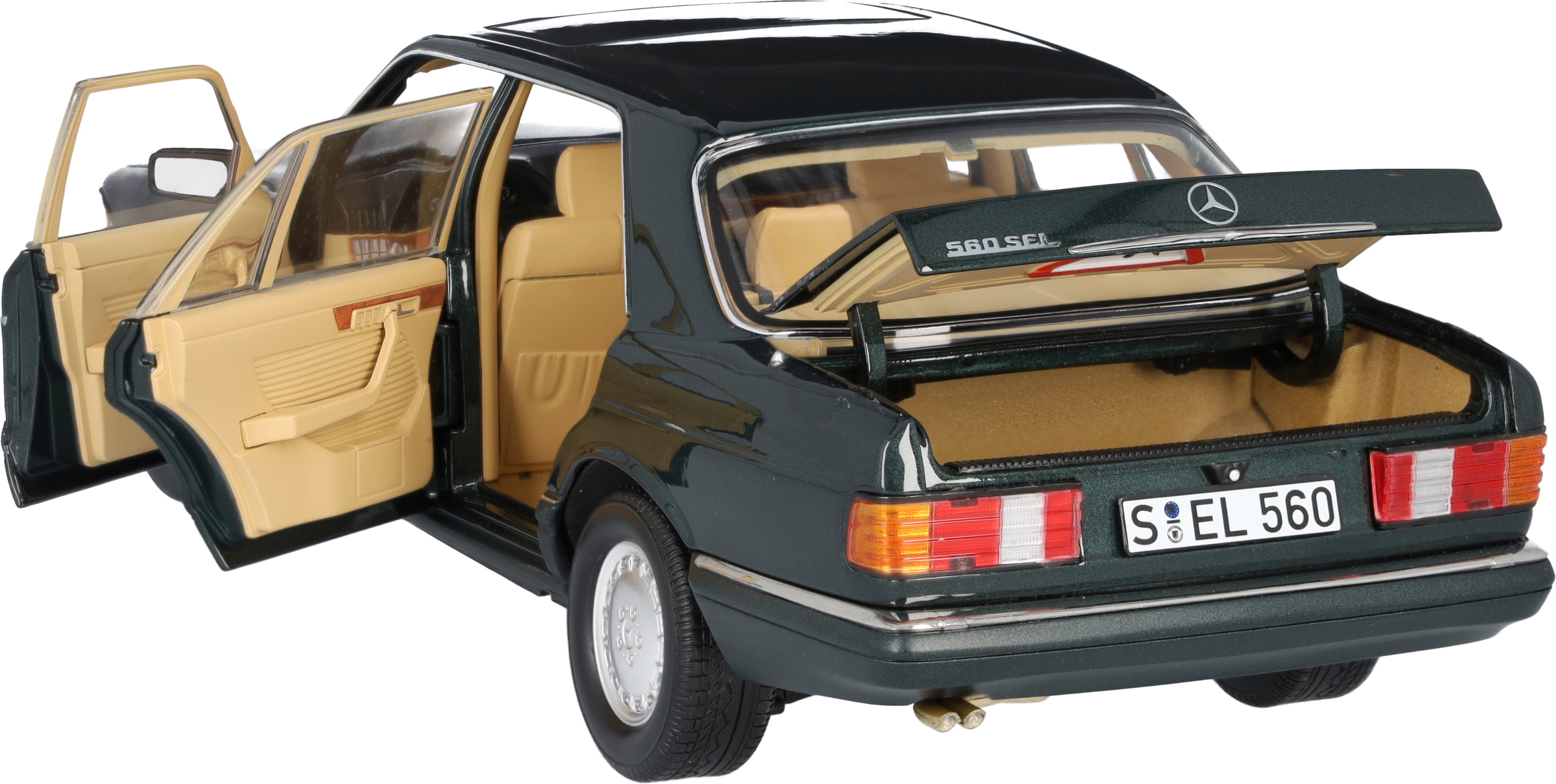 560 SEL V 126 (1985-1991) - malachitgrün, Norev, 1:18 560 SEL V 126 (1985-1991) - malachitgrün, Norev, 1:18