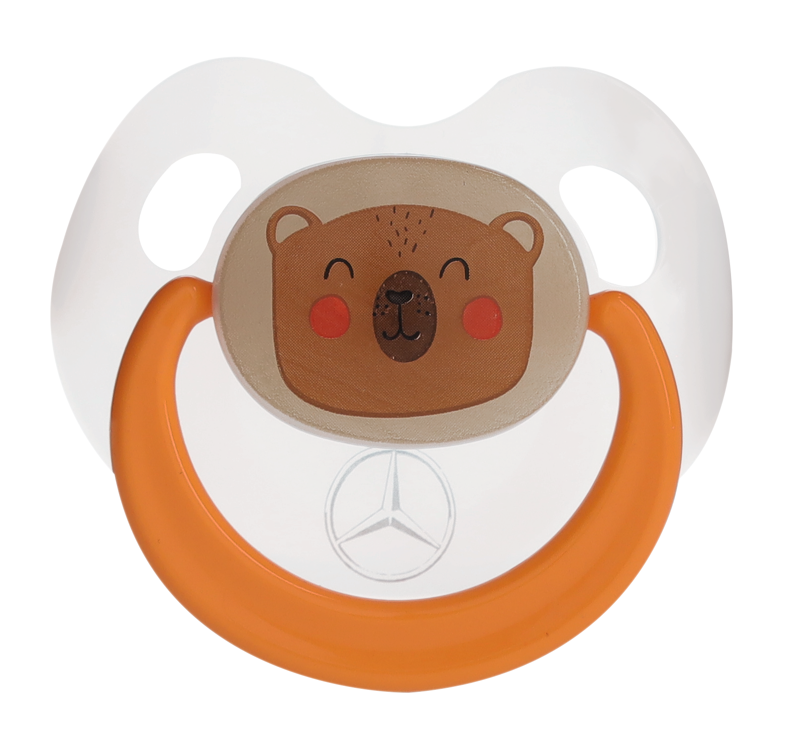 Schnuller, Wald - weiß transluzent / orange, Kunststoff / Silikon, BABY-NOVA Schnuller, Wald - weiß transluzent / orange, Kunststoff / Silikon, BABY-NOVA