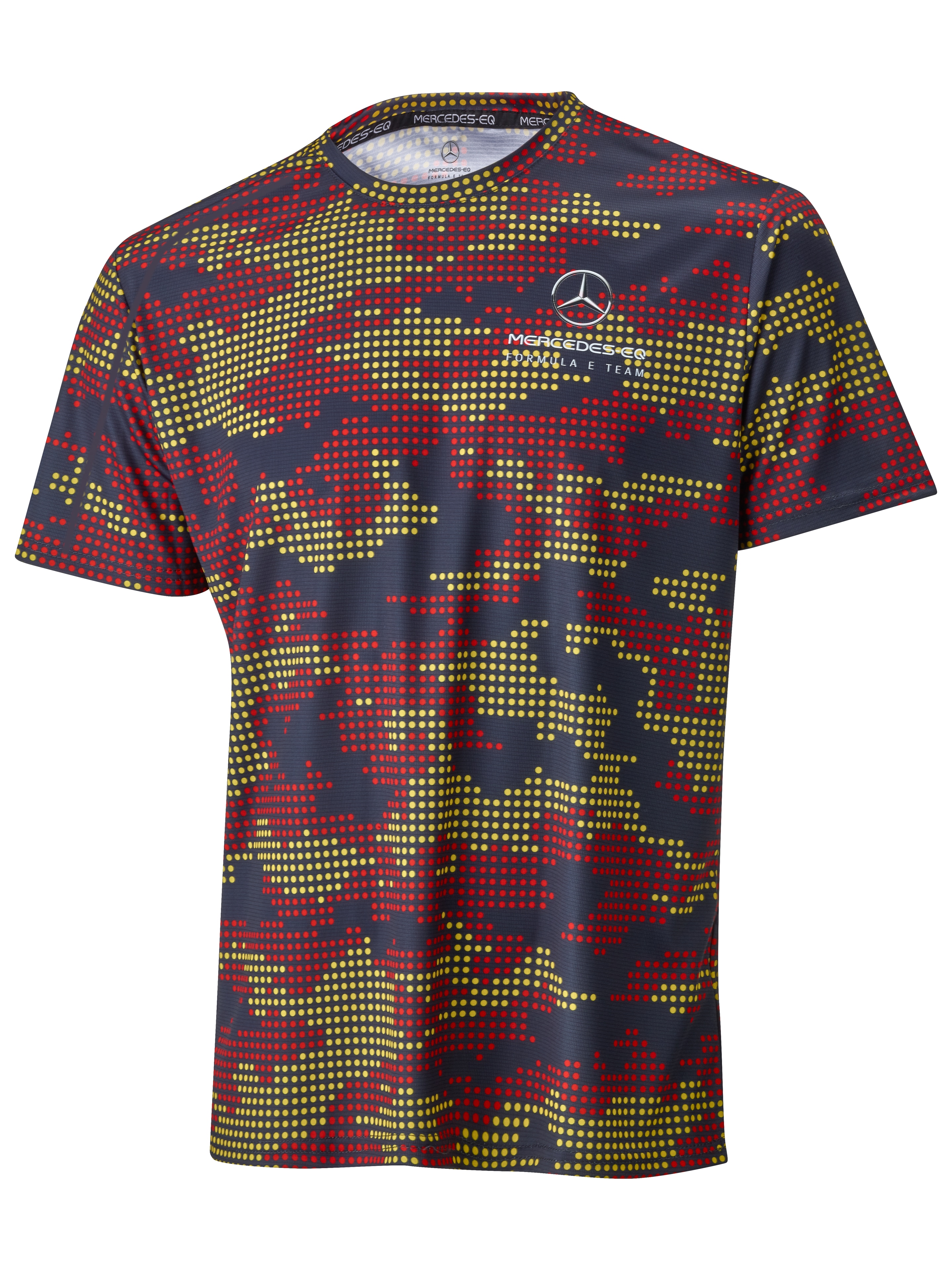 T-Shirt Herren - schwarz / rot / gelb, L