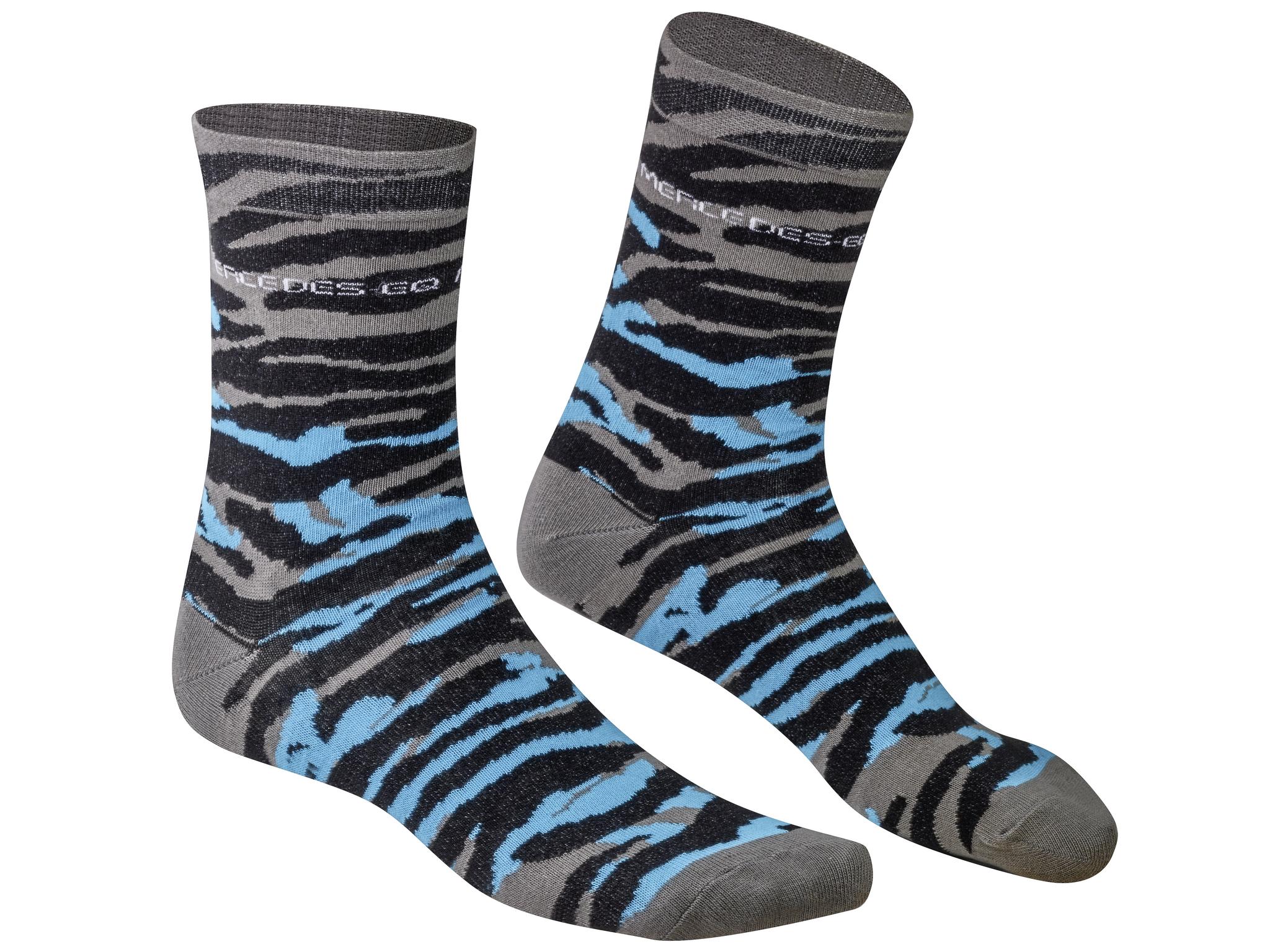 Socken unisex - schwarz / blau / silberfarben