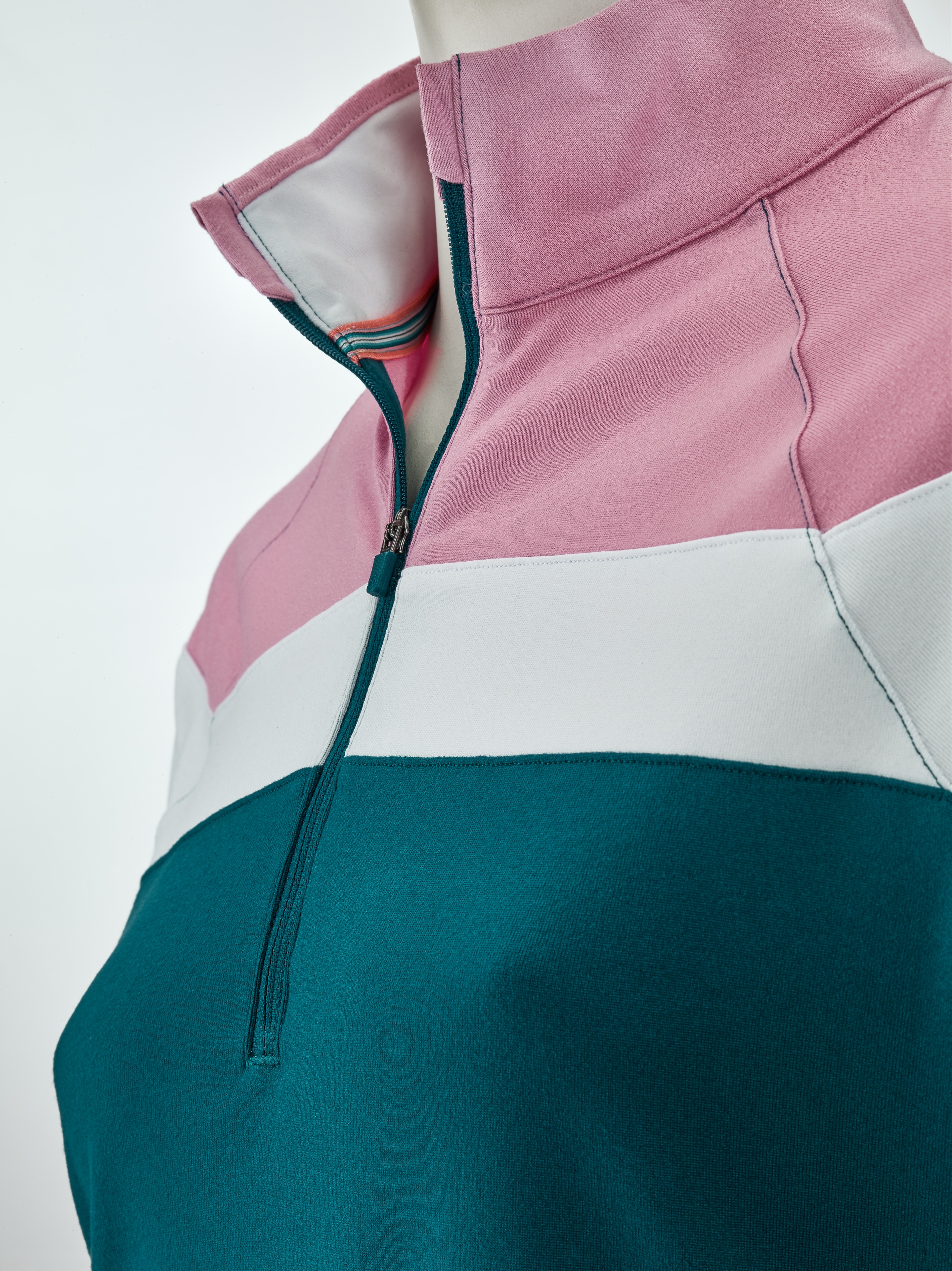 Golf-Sweater Damen, Lightweight - Ocean Tropic-Pinktastic / white, M Golf-Sweater Damen, Lightweight - Ocean Tropic-Pinktastic / white, M