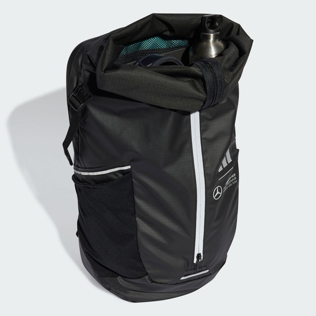 Rucksack, Mercedes-AMG F1 - schwarz, Polyurethan, adidas Rucksack, Mercedes-AMG F1 - schwarz, Polyurethan, adidas