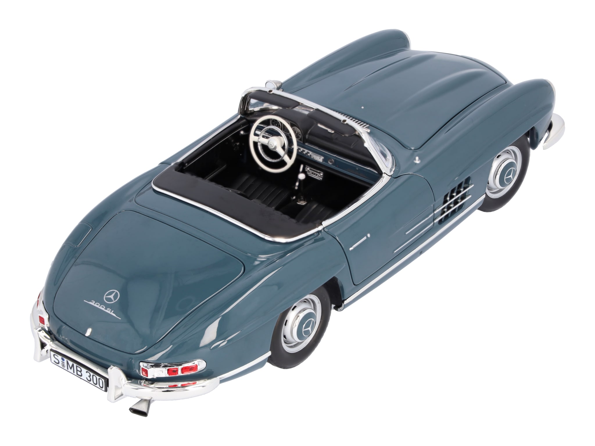 300 SL Roadster W 198 II (1957-1963) - blaugrau, Norev, 1:18