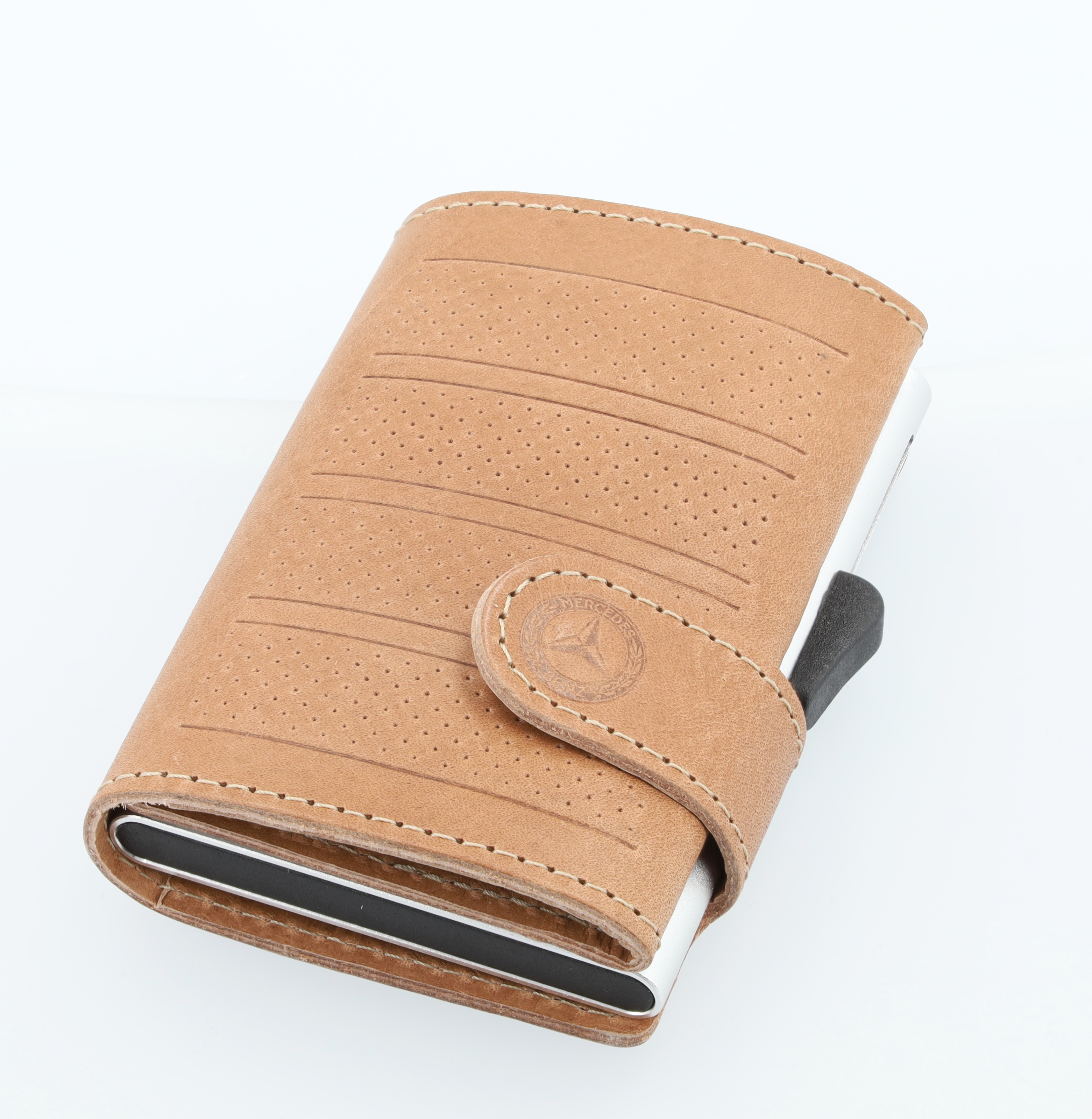 Mini-Geldbörse - cognac, Rindleder Mini-Geldbörse - cognac, Rindleder