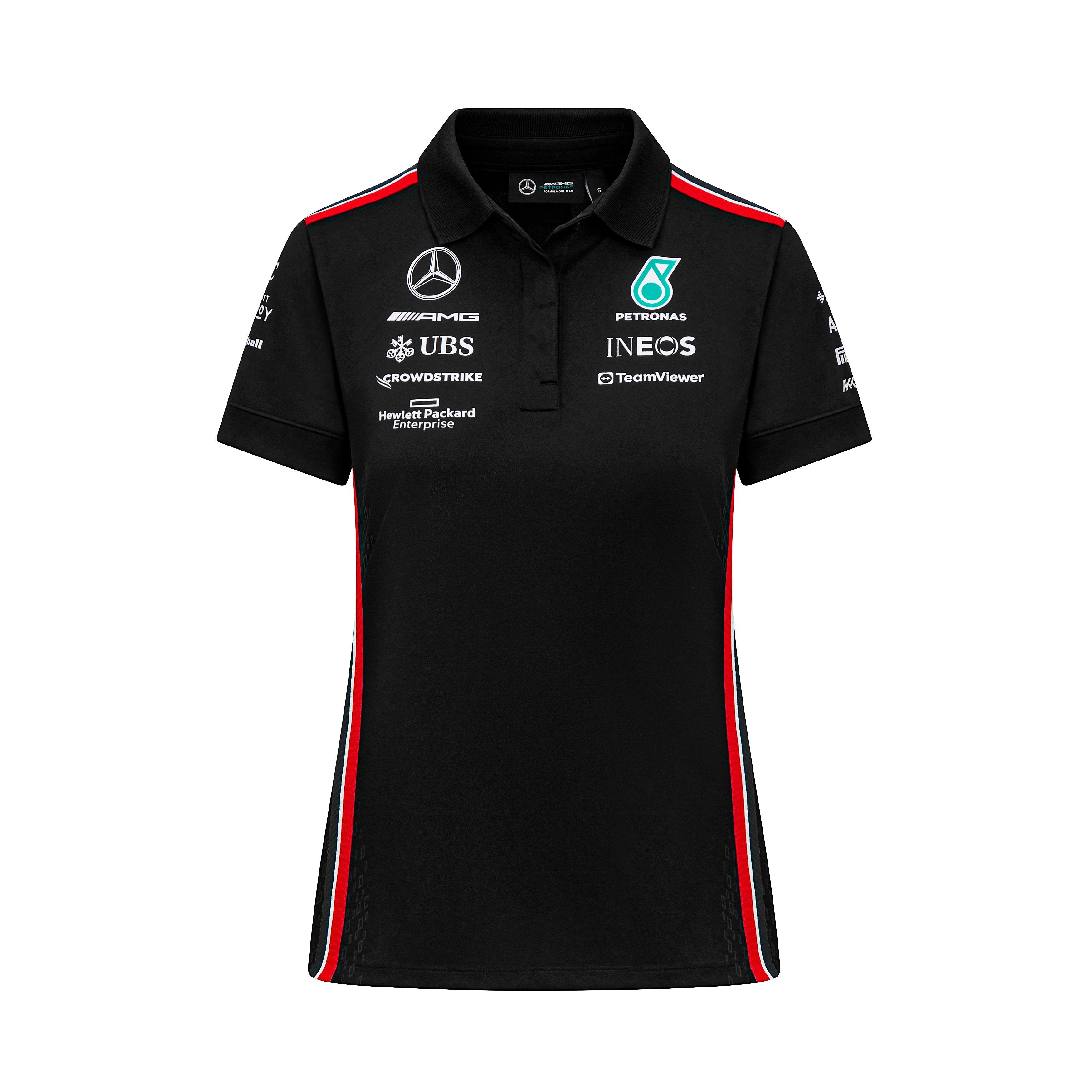 Poloshirt Damen, Team, Mercedes-AMG F1 - schwarz, XS