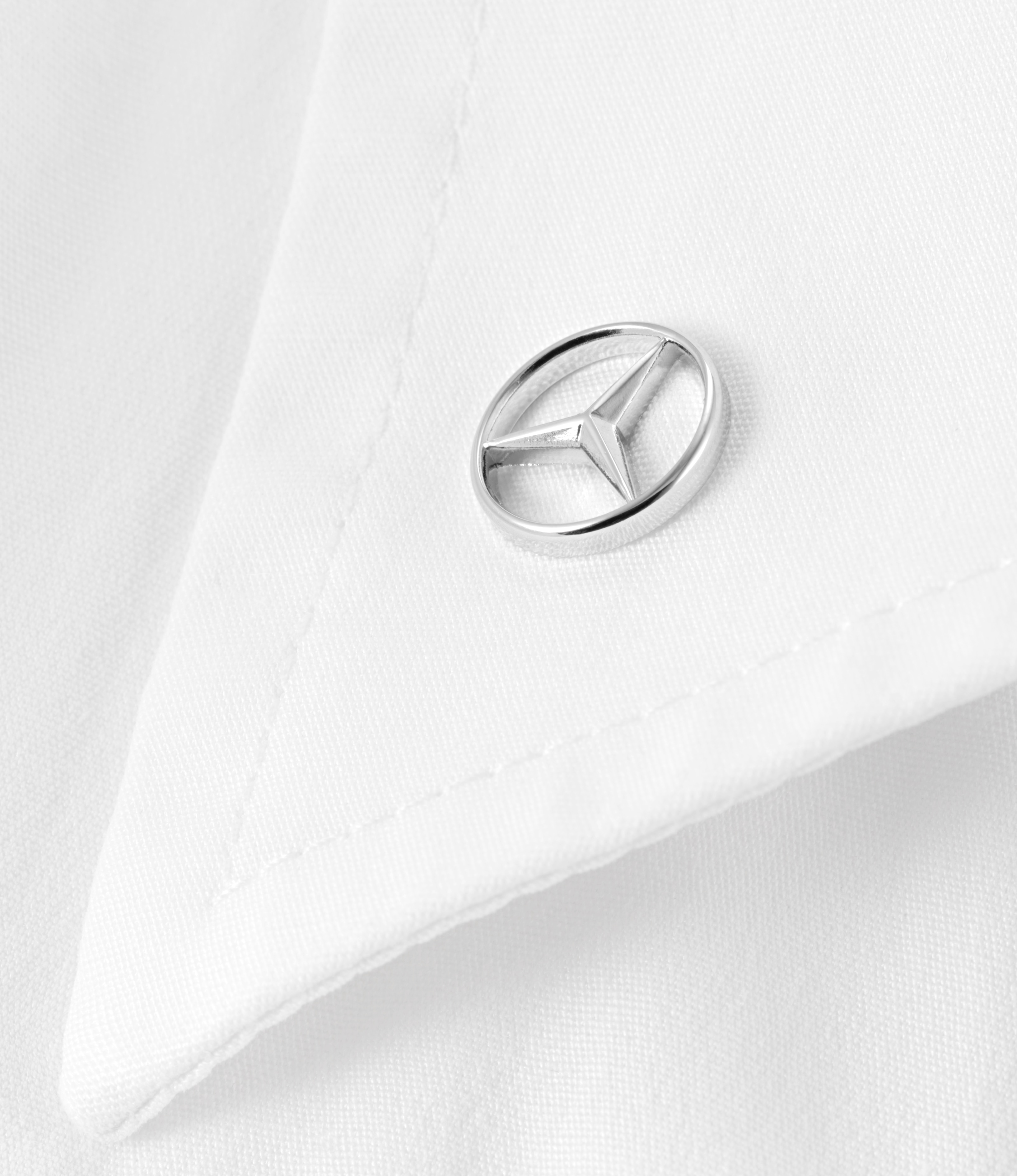 PIN, Mercedes Stern - silberfarben, Edelstahl, poliert