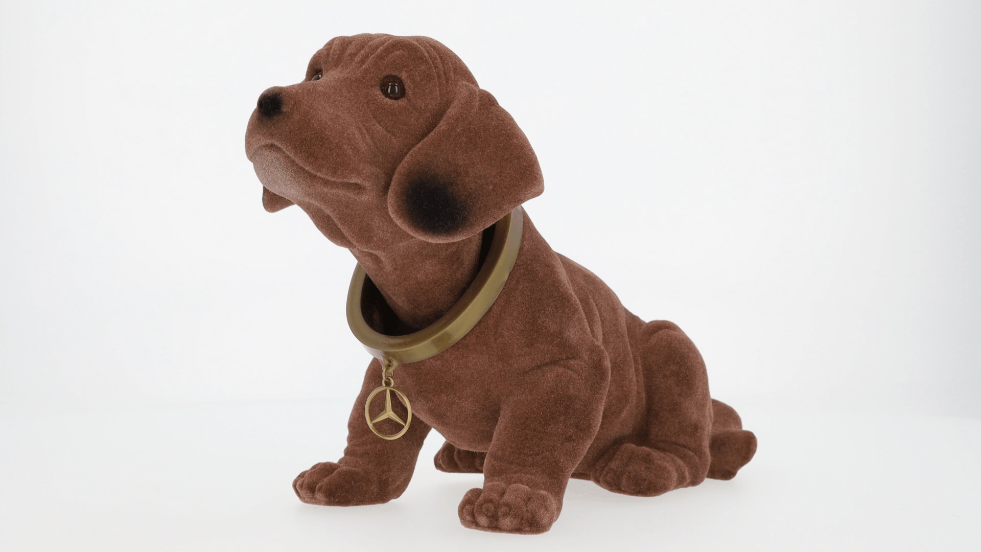 Wackeldackel - braun, Kunststoff