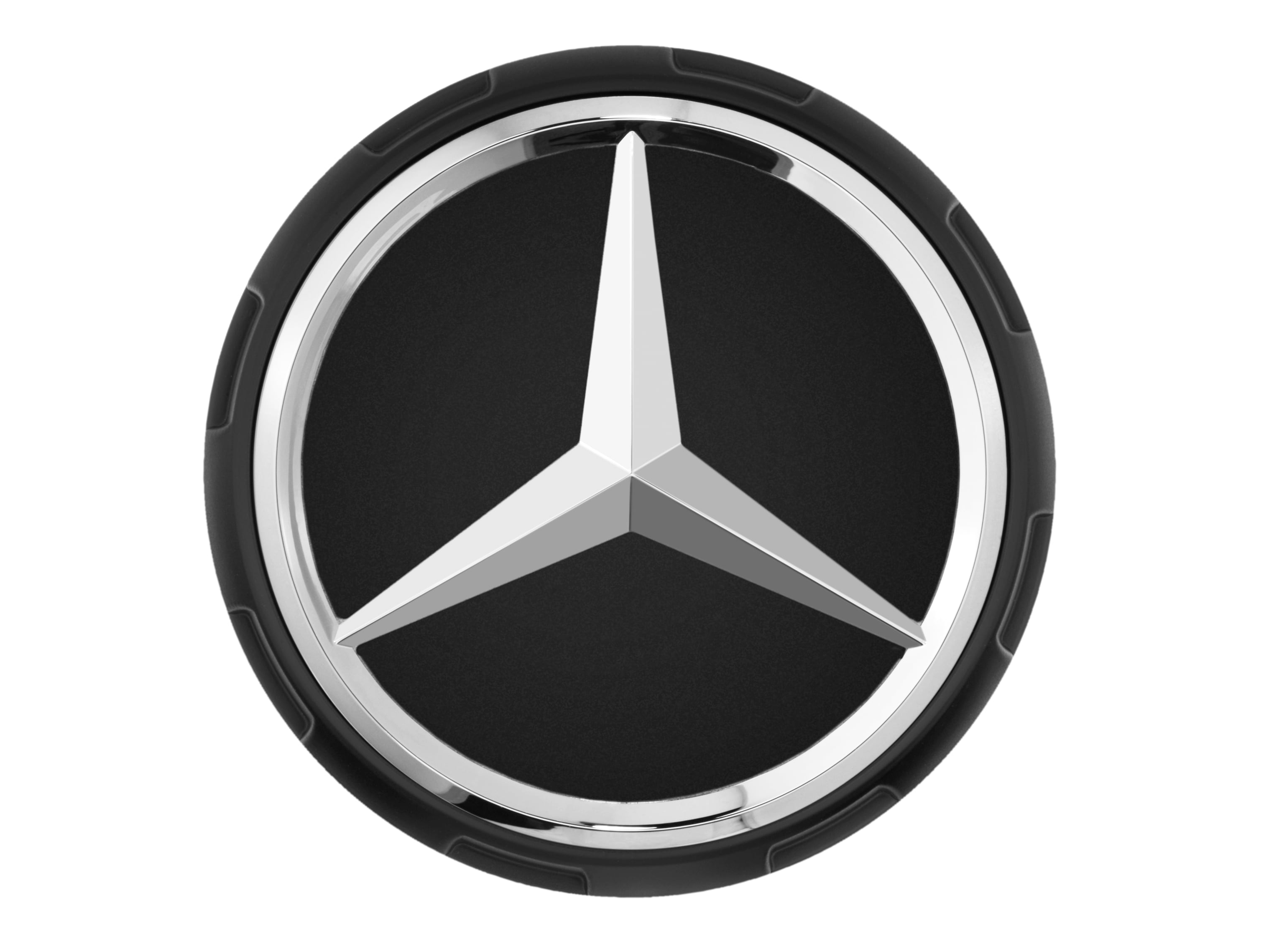 AMG Radnabenabdeckung, im Zentralverschlussdesign, für Zentrierloch-Durchmesser 71,8 mm - schwarz matt AMG Radnabenabdeckung, im Zentralverschlussdesign, für Zentrierloch-Durchmesser 71,8 mm - schwarz matt