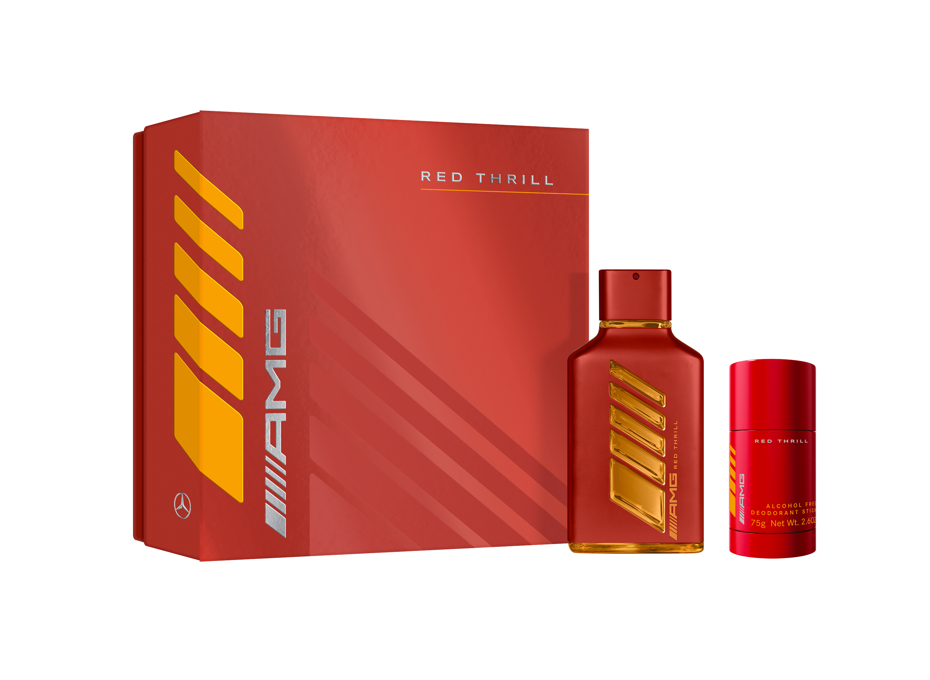 Geschenkset AMG Red Thrill, EdP - für Herren, INCC, 100 ml