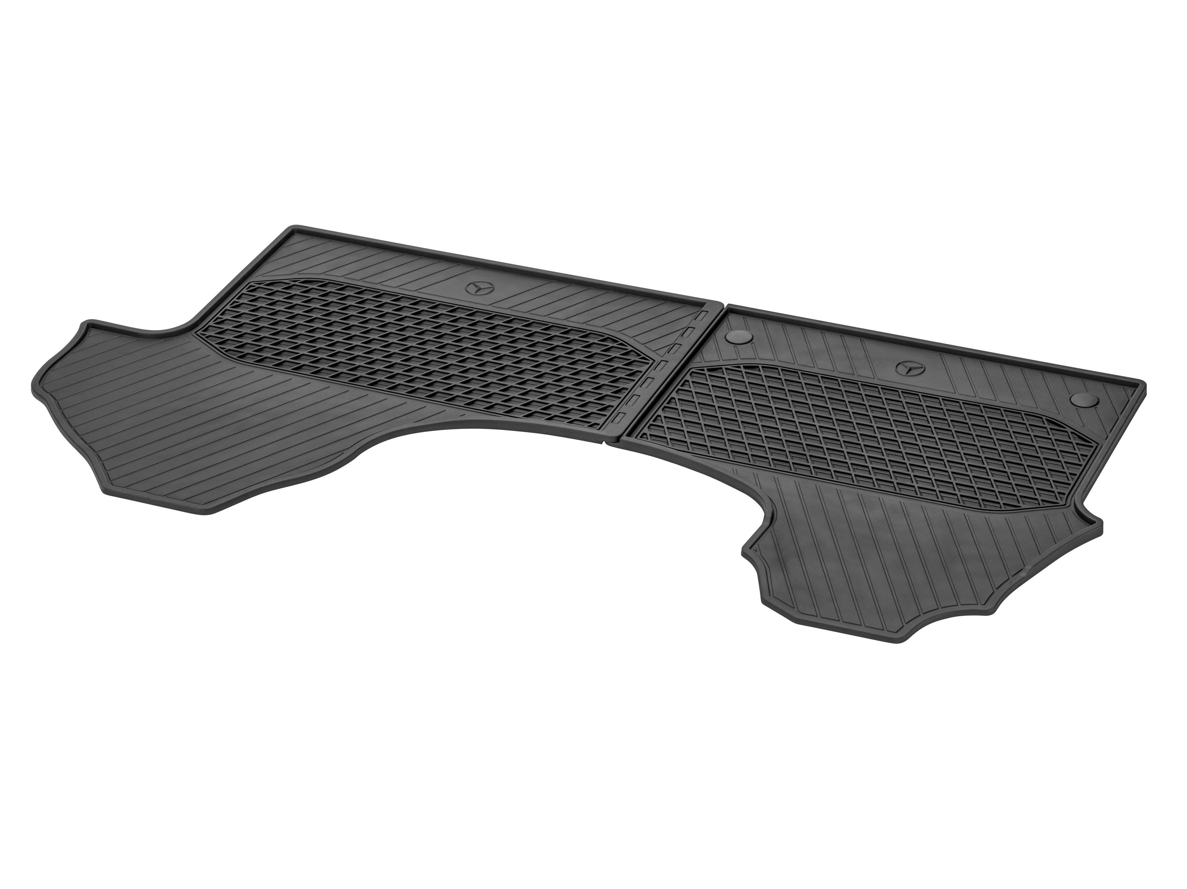 Allwettermatten, Fahrer- & Beifahrermatte, mit/ohne S23 (Beifahrersitz 2-Sitzer), 2-teilig - LL, schwarz