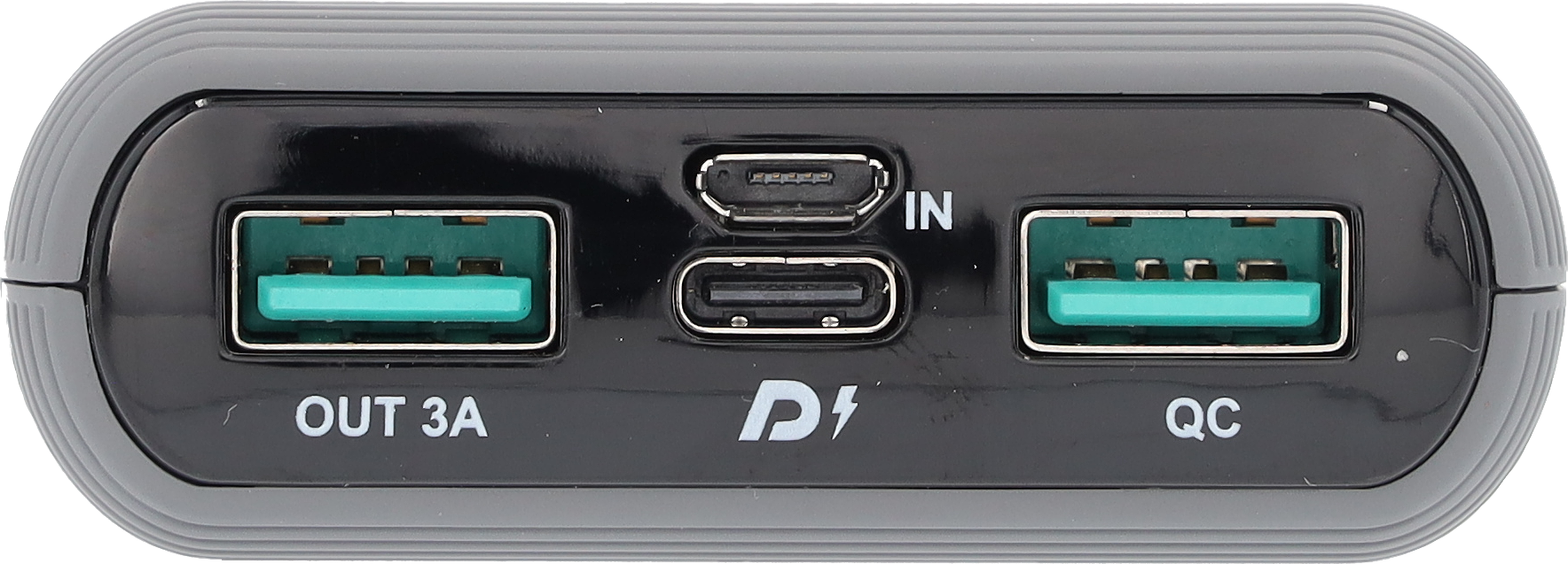 Powerbank, 10.000 mAh - grau, Kunststoff Powerbank, 10.000 mAh - grau, Kunststoff