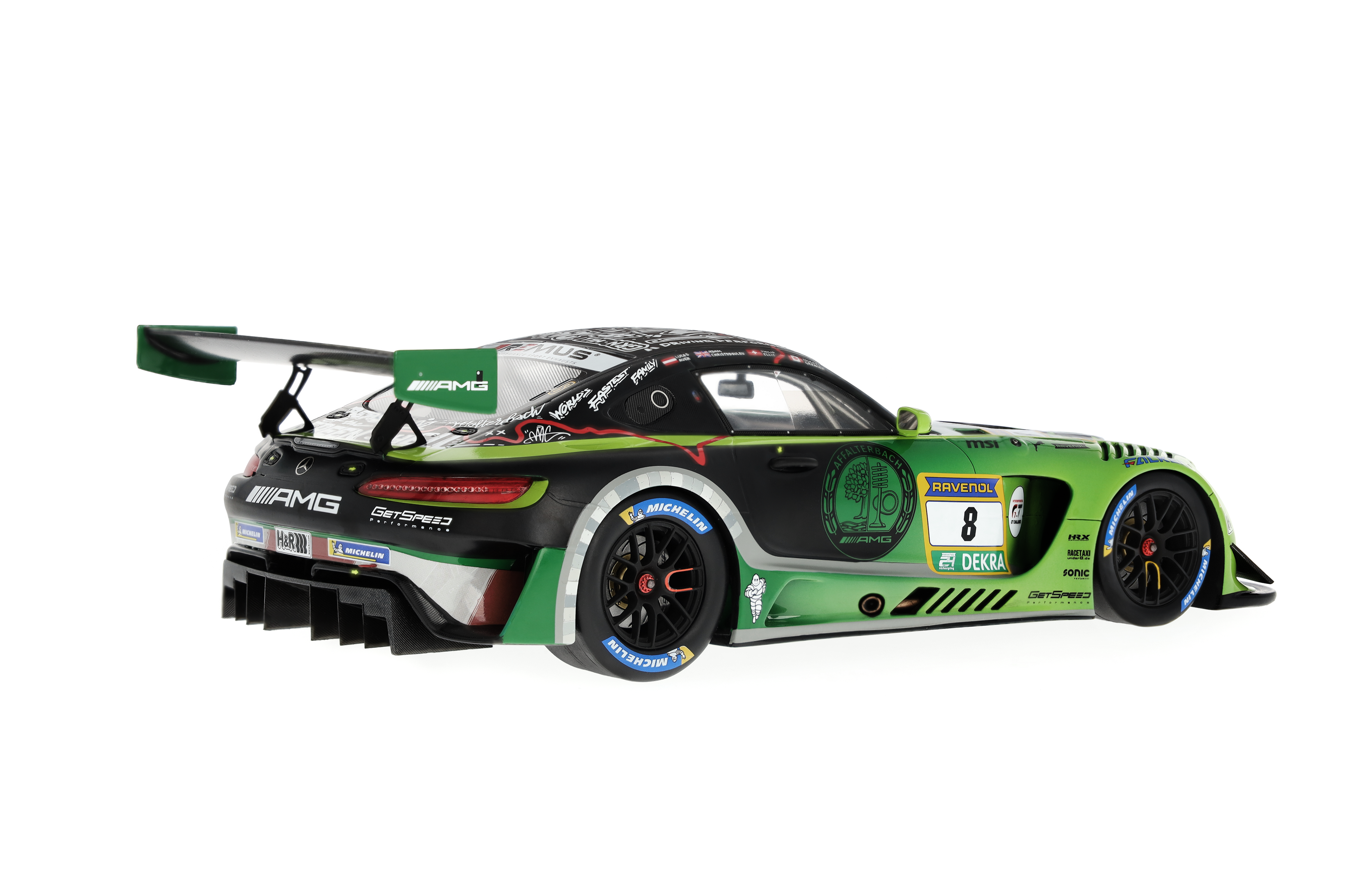 Mercedes-AMG GT3, ADAC RAVENOL 24h Nürburgring 2024, C190 - green hell magno, Minimax, 1:18 Mercedes-AMG GT3, ADAC RAVENOL 24h Nürburgring 2024, C190 - green hell magno, Minimax, 1:18