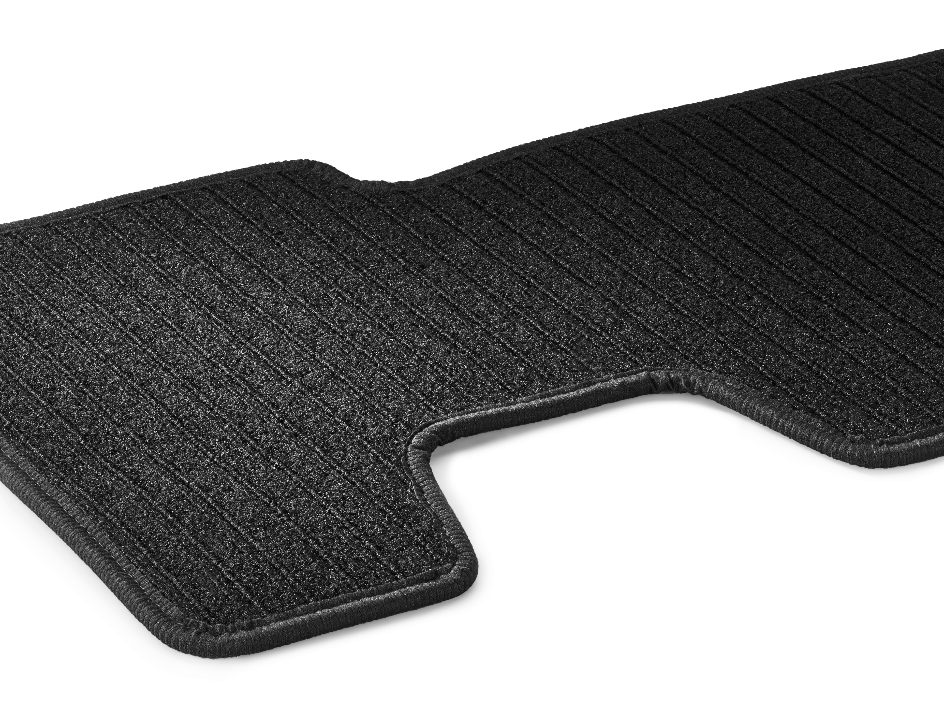 Ripsmatten, Fahrgastraum, bei Doppelkabine, 1-teilig - LL/RL, schwarz