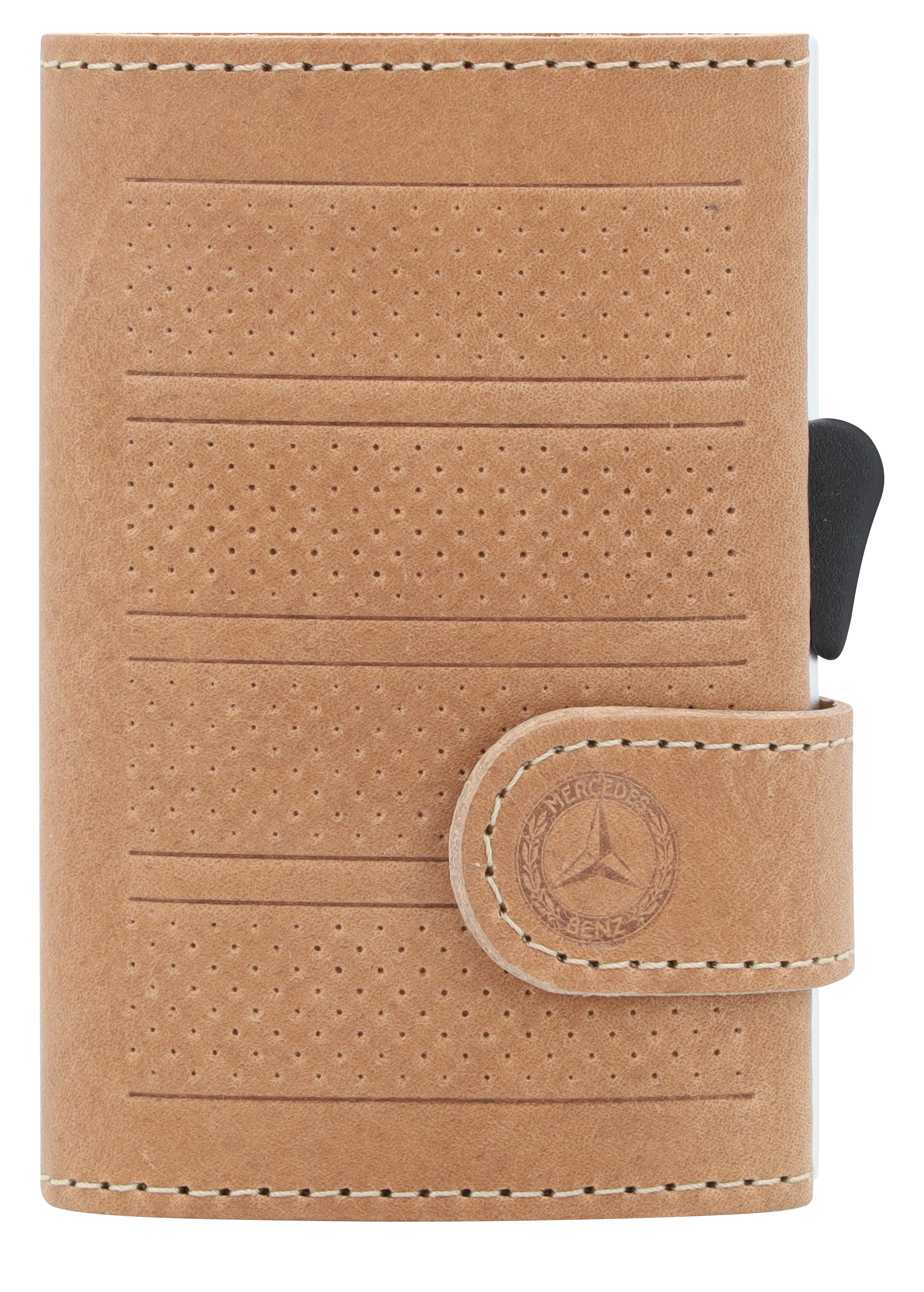 Mini-Geldbörse - cognac, Rindleder