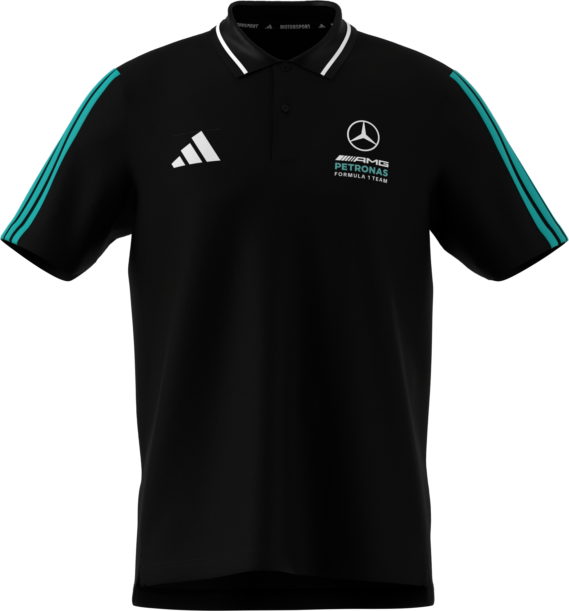 Poloshirt Herren, Mercedes-AMG F1 - schwarz, S
