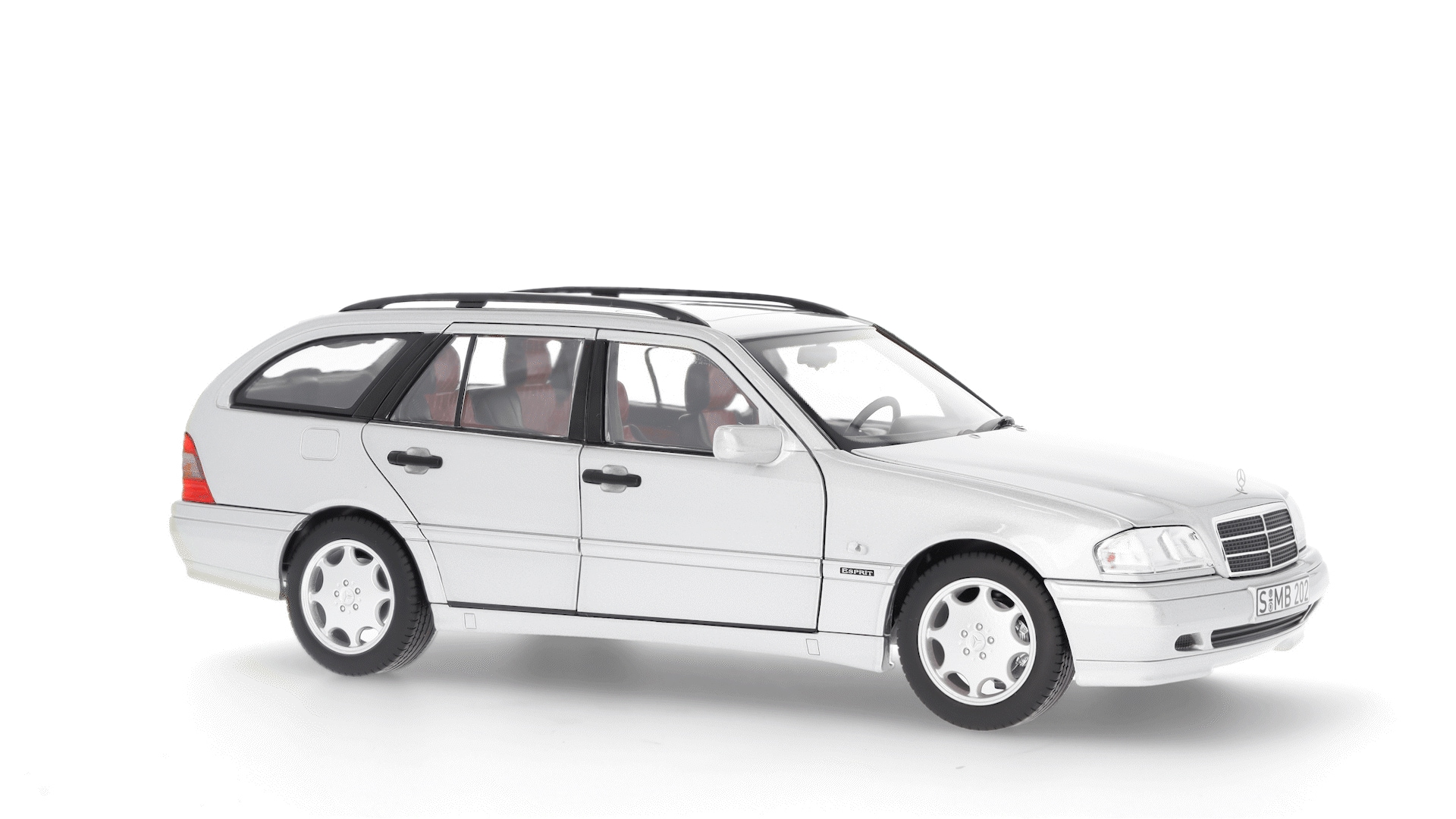 C 200 T-Modell S 202 (1997-2001) - brillantsilber, Norev, 1:18