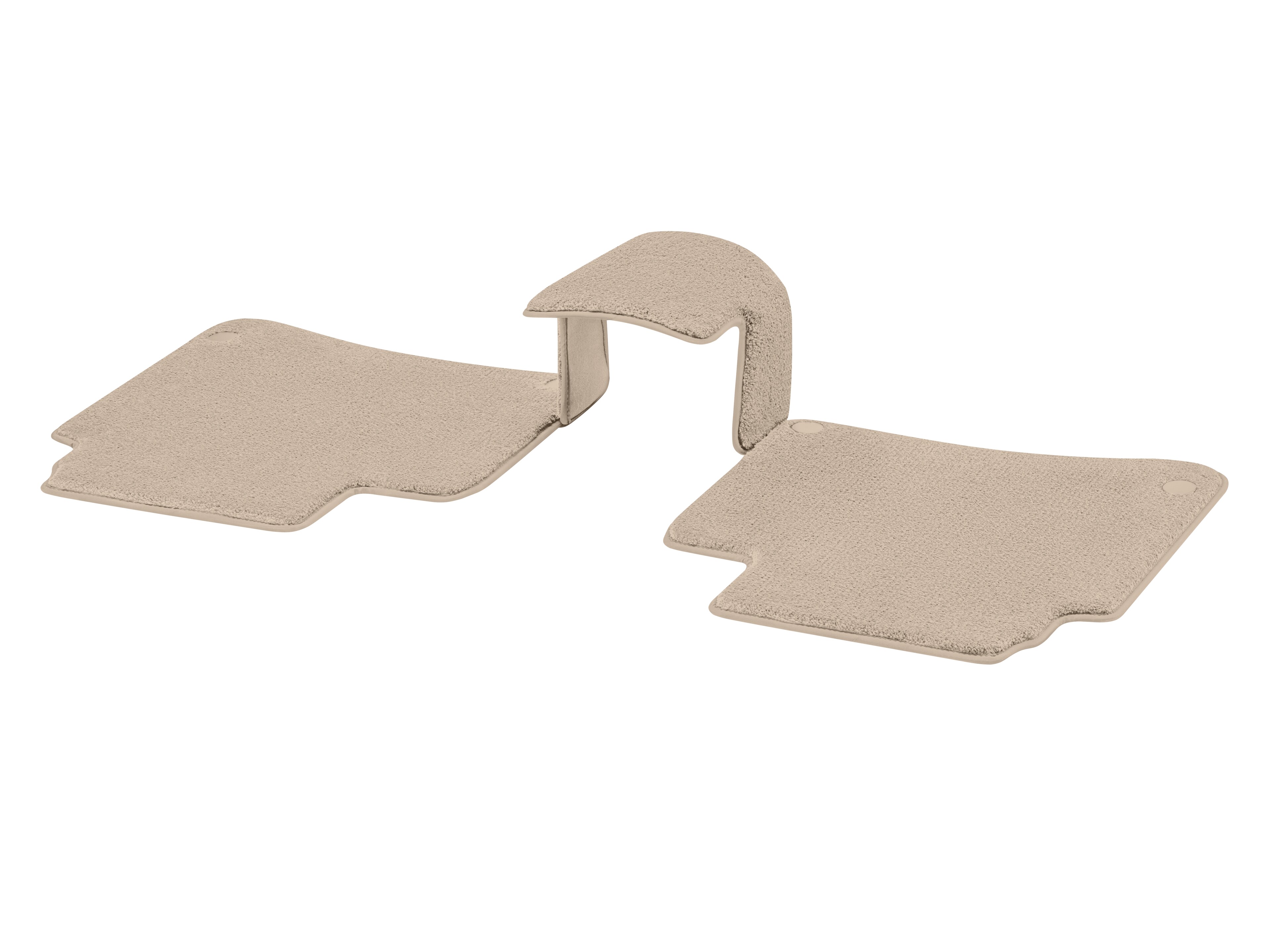 Veloursmatten, EXCLUSIV, Fond mit Kardantunnelmatte, 3-teilig, mit Code 864 - LL/RL, seidenbeige