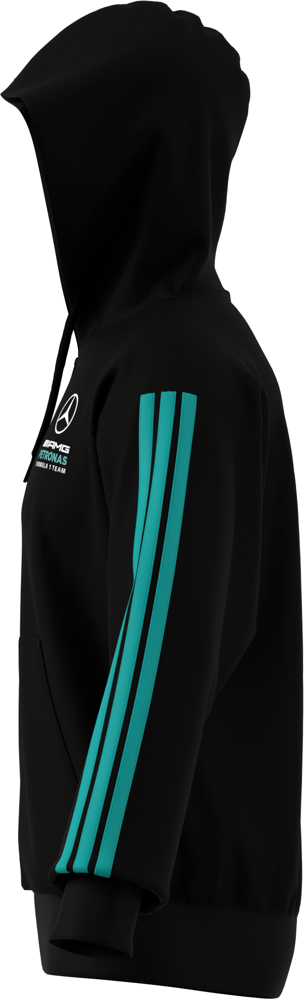 Sweatjacke Herren, Mercedes-AMG F1 - schwarz, XXL