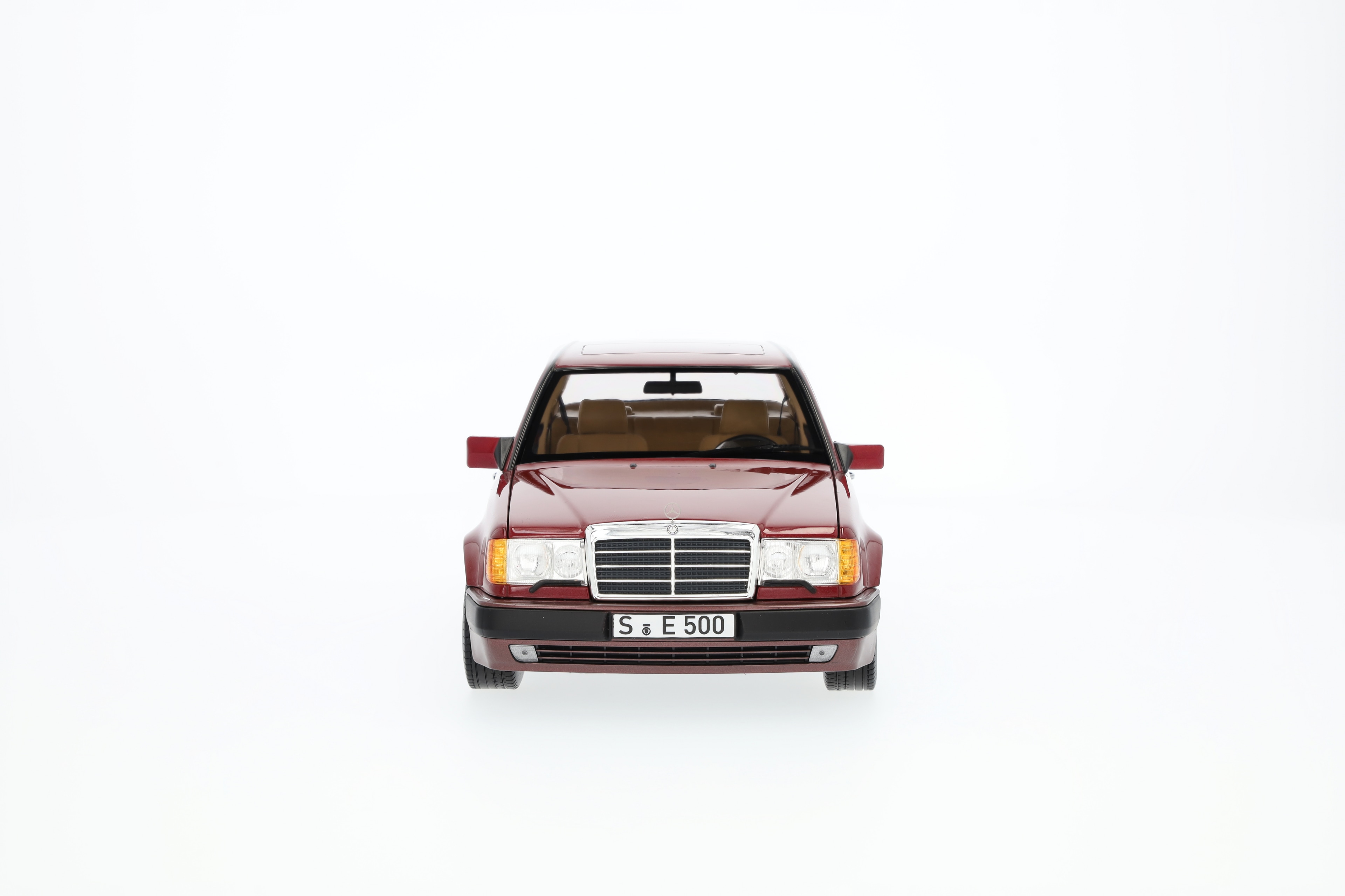 500 E W 124 (1991-1993), Limousine - almandinrot, Norev, 1:18