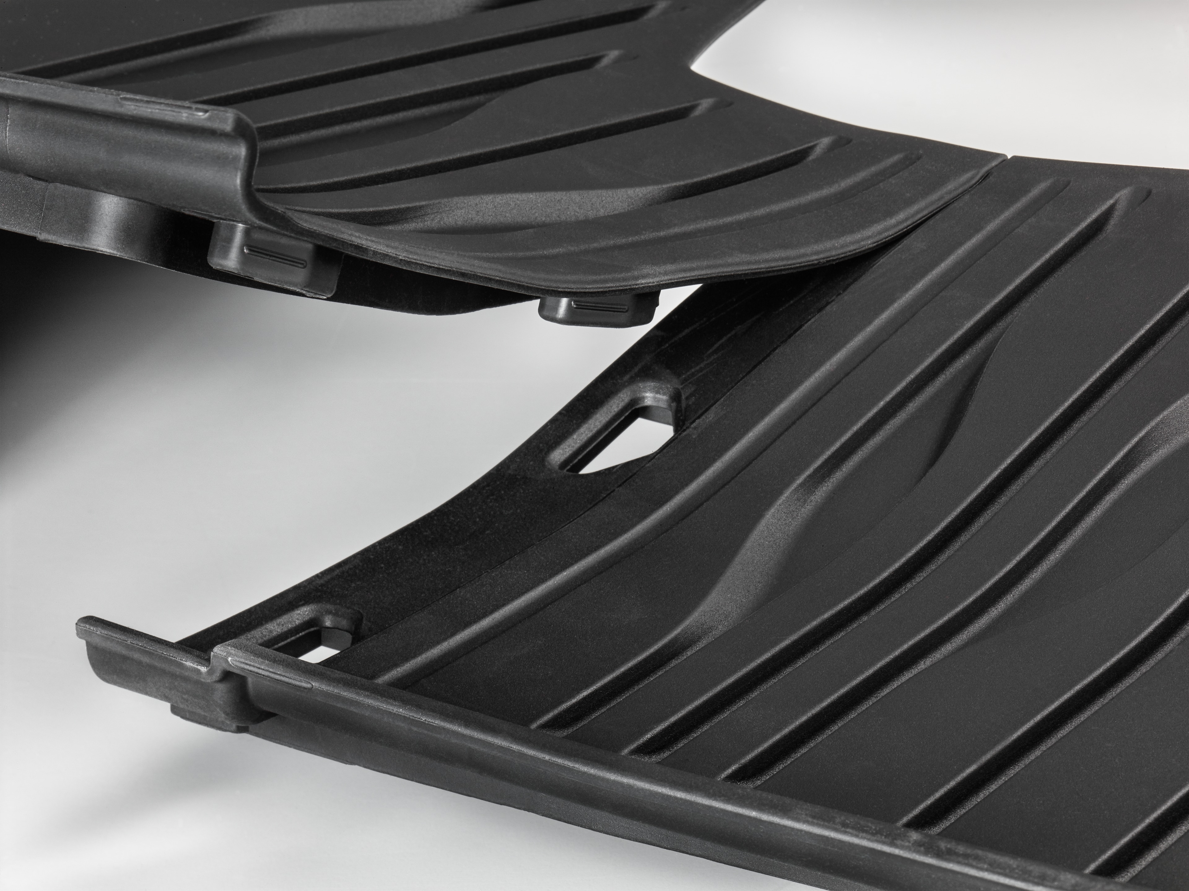 Allwettermatten Dynamic Lines, Fond, 2-teilig - LL/RL, schwarz