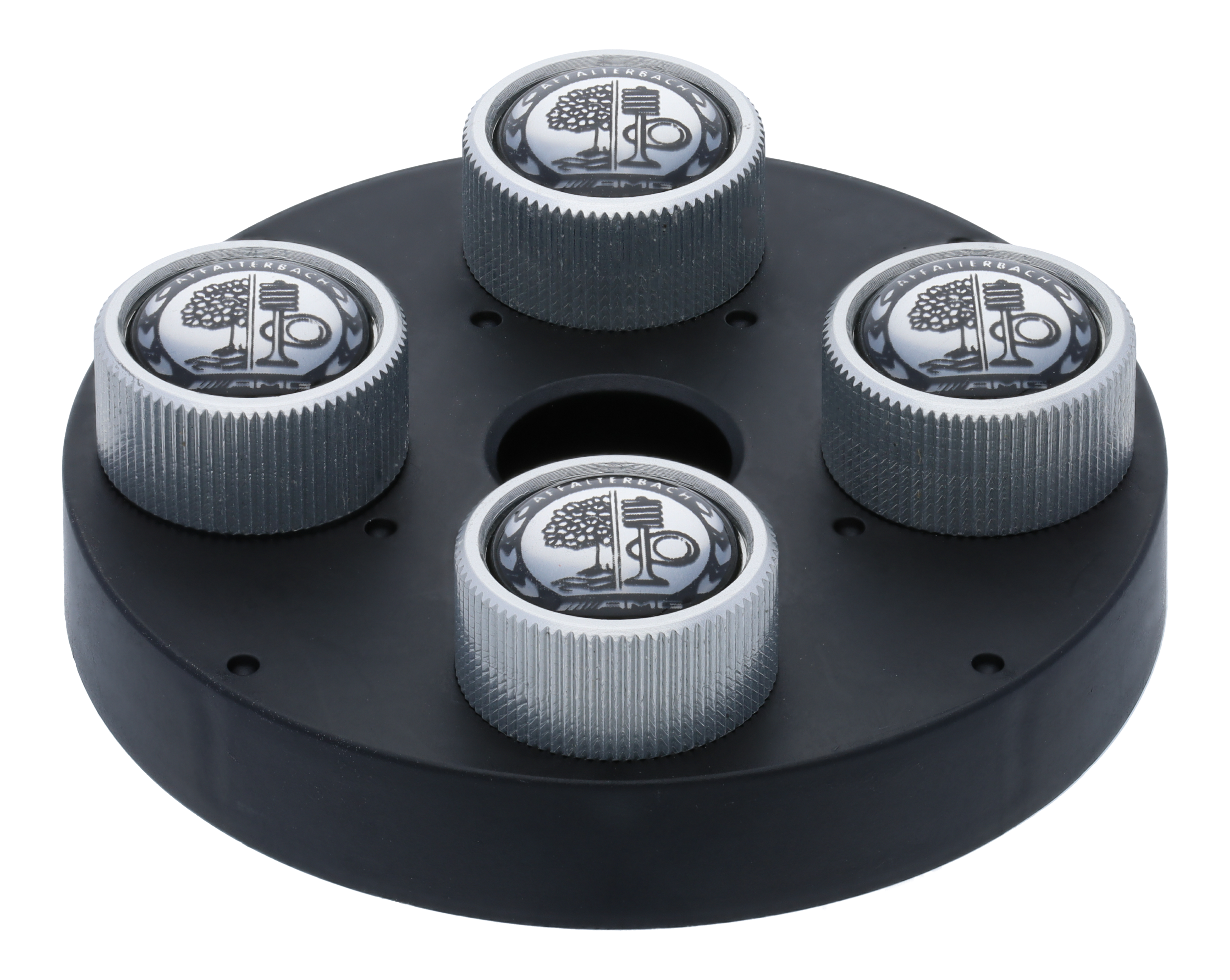 AMG Ventilzierkappen, mit Affalterbach Wappen - silberfarben AMG Ventilzierkappen, mit Affalterbach Wappen - silberfarben